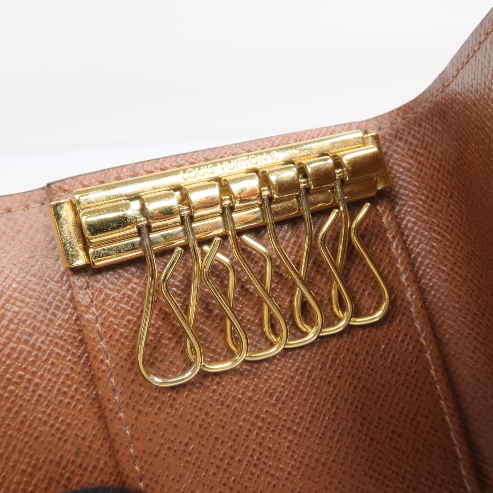 LOUIS VUITTON Monogram 6 Key Holder金扣鎖匙包