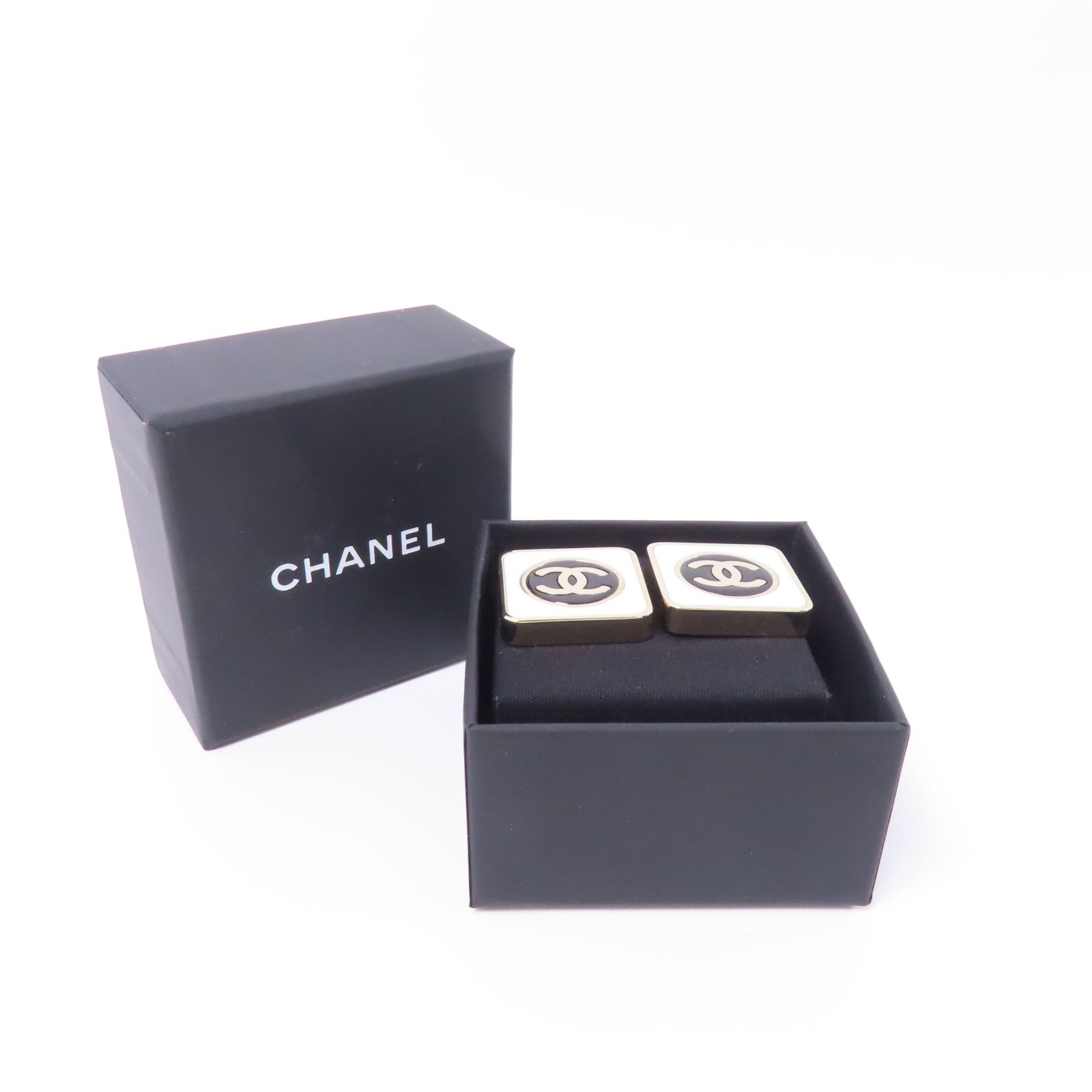 CHANEL 【激減優惠】金屬Earrings耳環金色/白色/黑色
