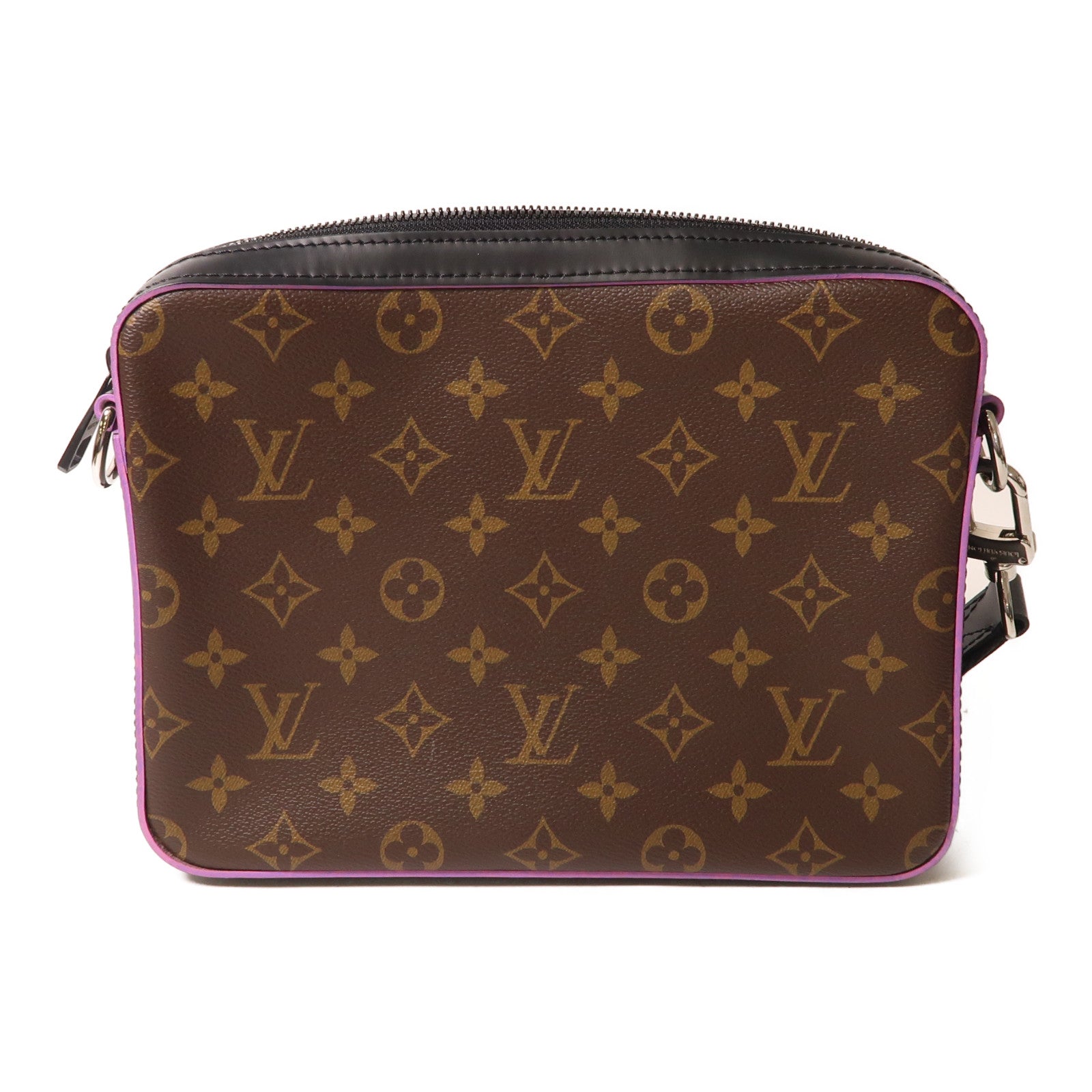 LOUIS VUITTON Monogram Trio銀扣肩背袋