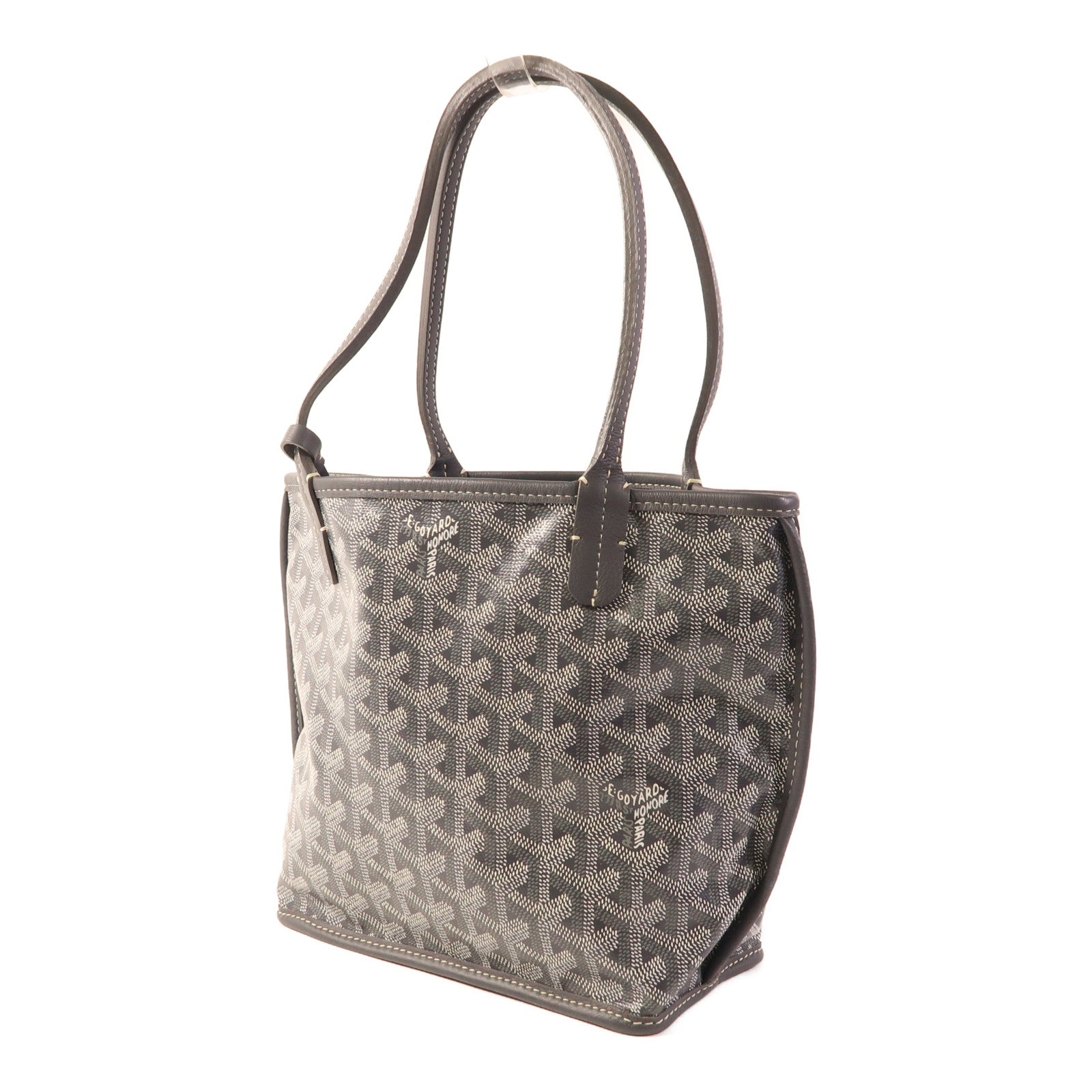GOYARD 塗層帆布Mini Anjou Tote銀扣手挽袋