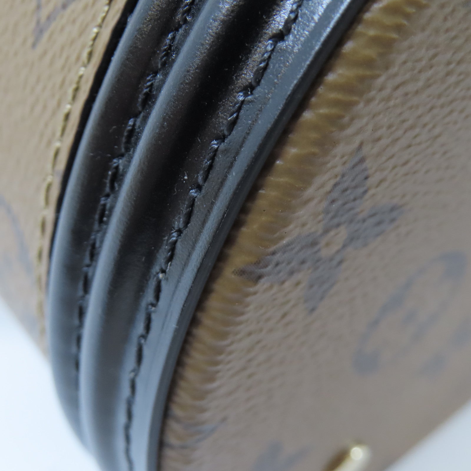 LOUIS VUITTON Monogram Reverse Cannes金扣手挽肩背兩用袋啡色