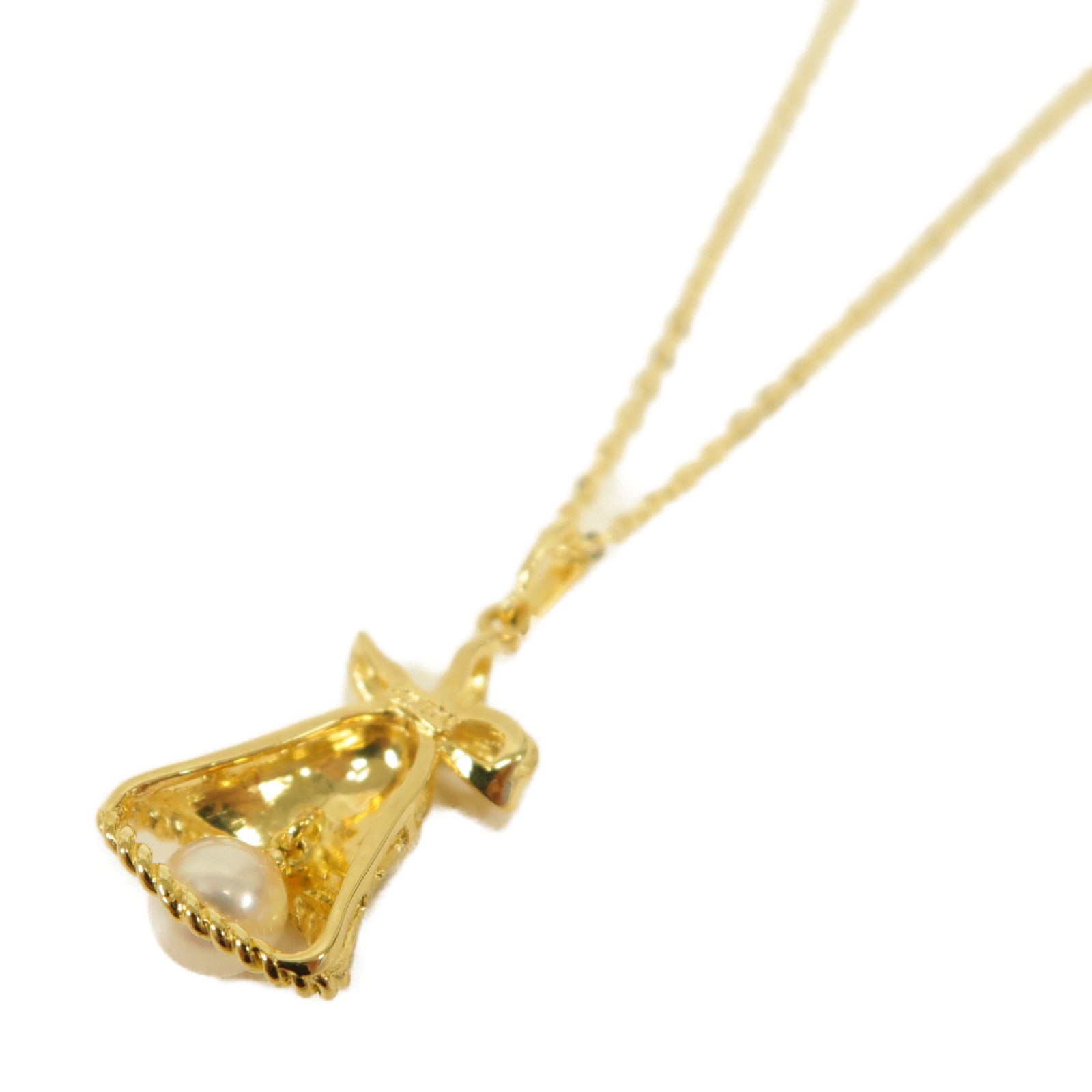 MIKIMOTO 珍珠/18K黃金Necklace項鍊金色