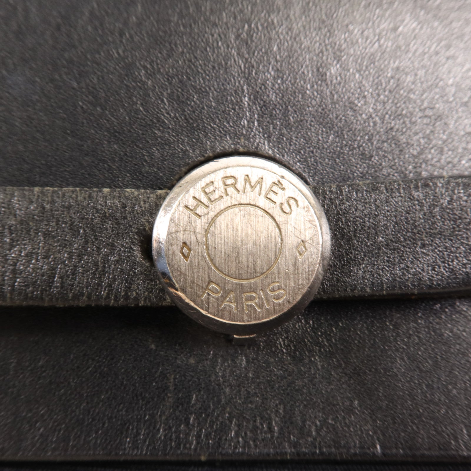 HERMES 帆布Herbag Backpack銀扣背包