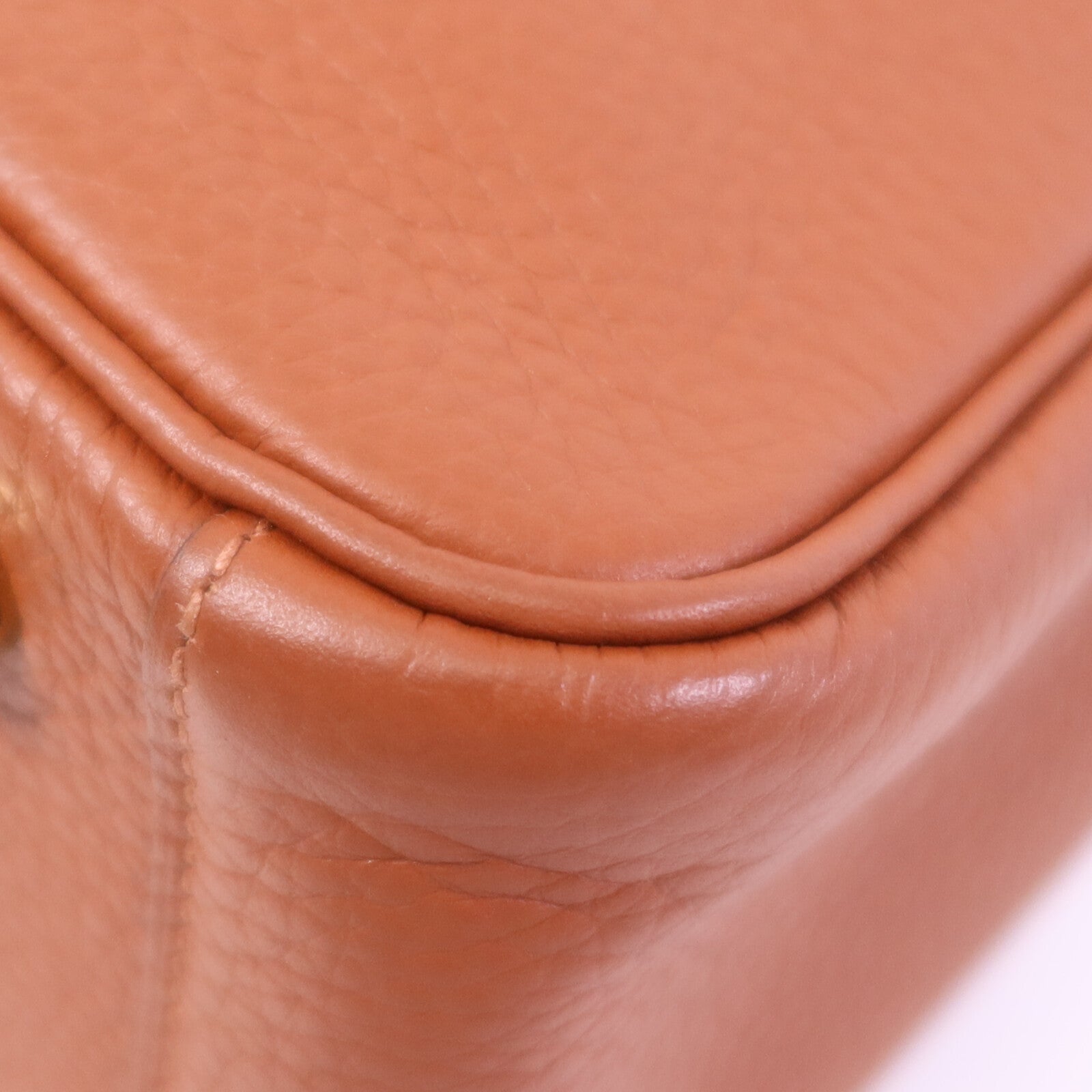 HERMES Clemence皮革Lindy 26金扣手挽肩背兩用袋Cuivre