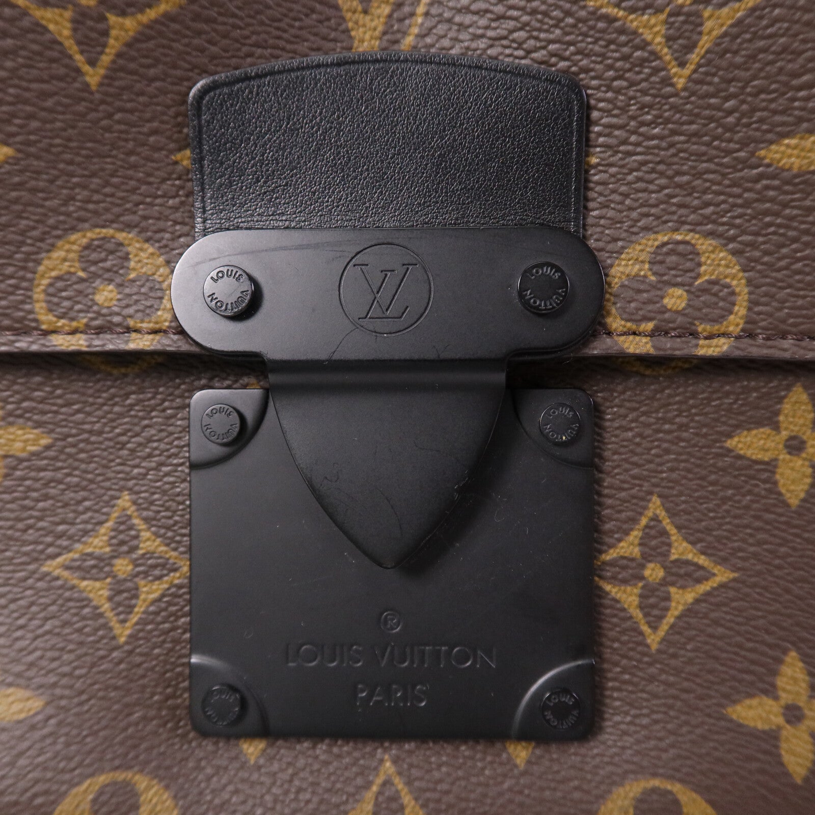 LOUIS VUITTON Monogram S Lock Messenger手挽肩背兩用袋