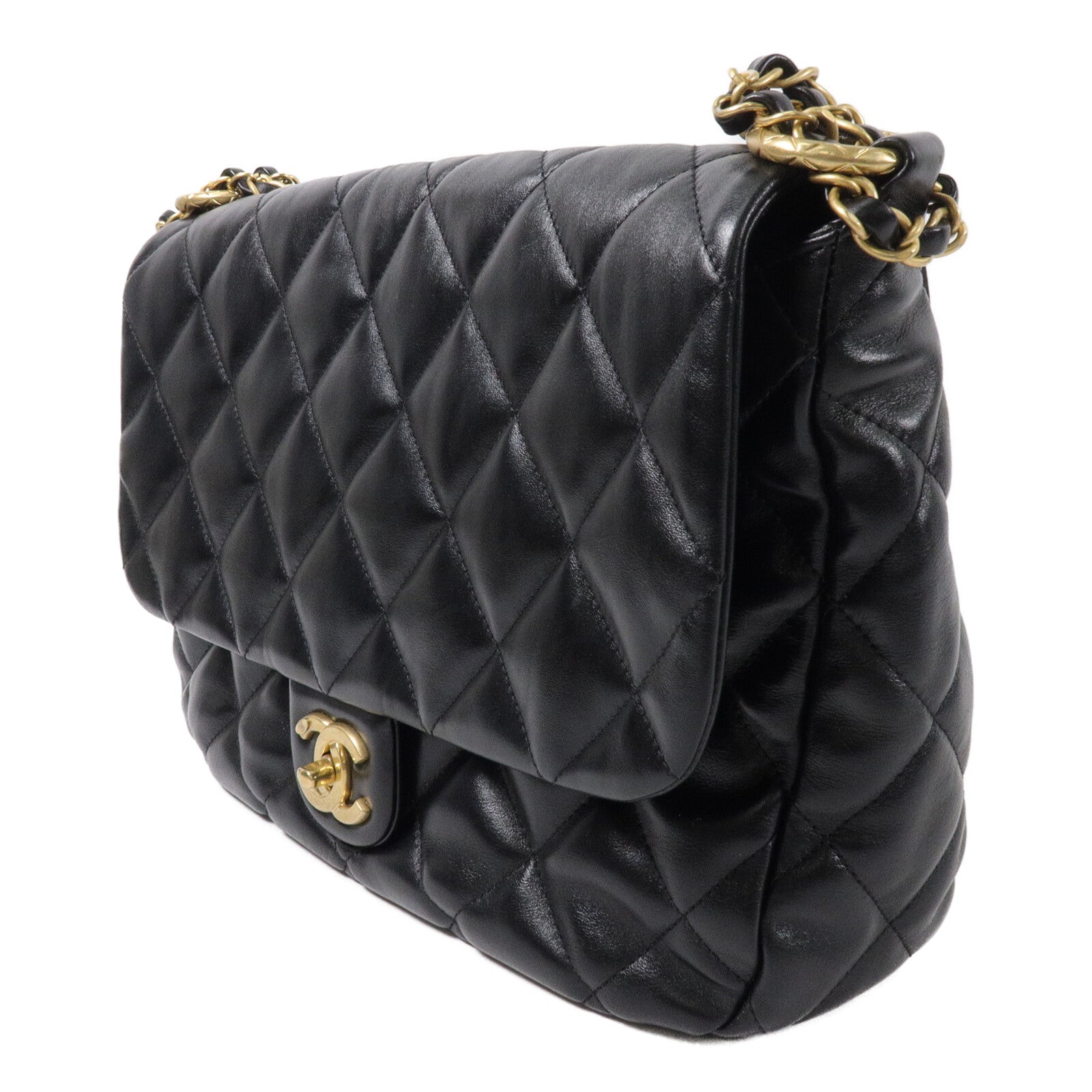 CHANEL 羊皮皮革Chain Shoulder鏈帶肩背袋