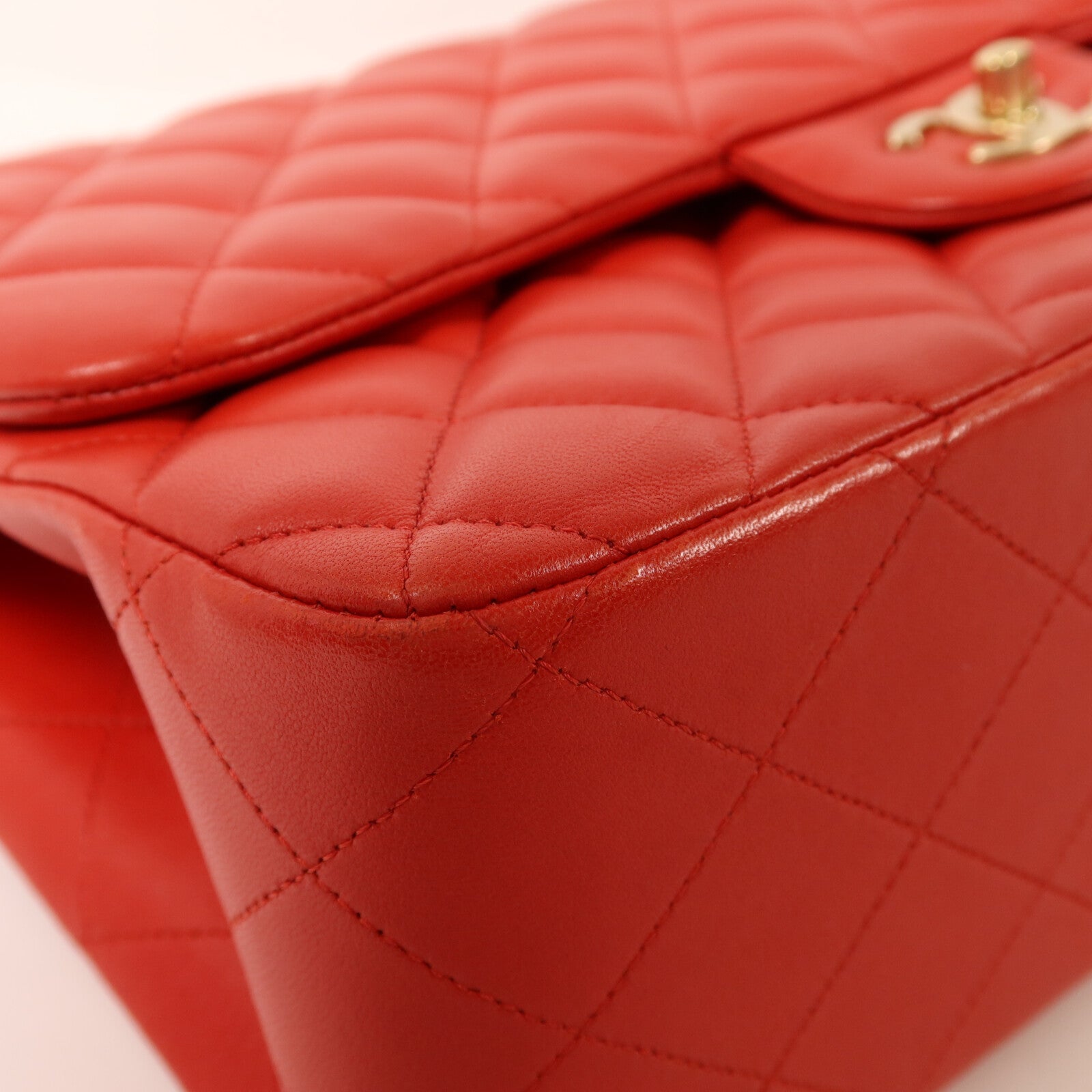 CHANEL 羊皮皮革Large Classic金扣鏈帶肩背袋