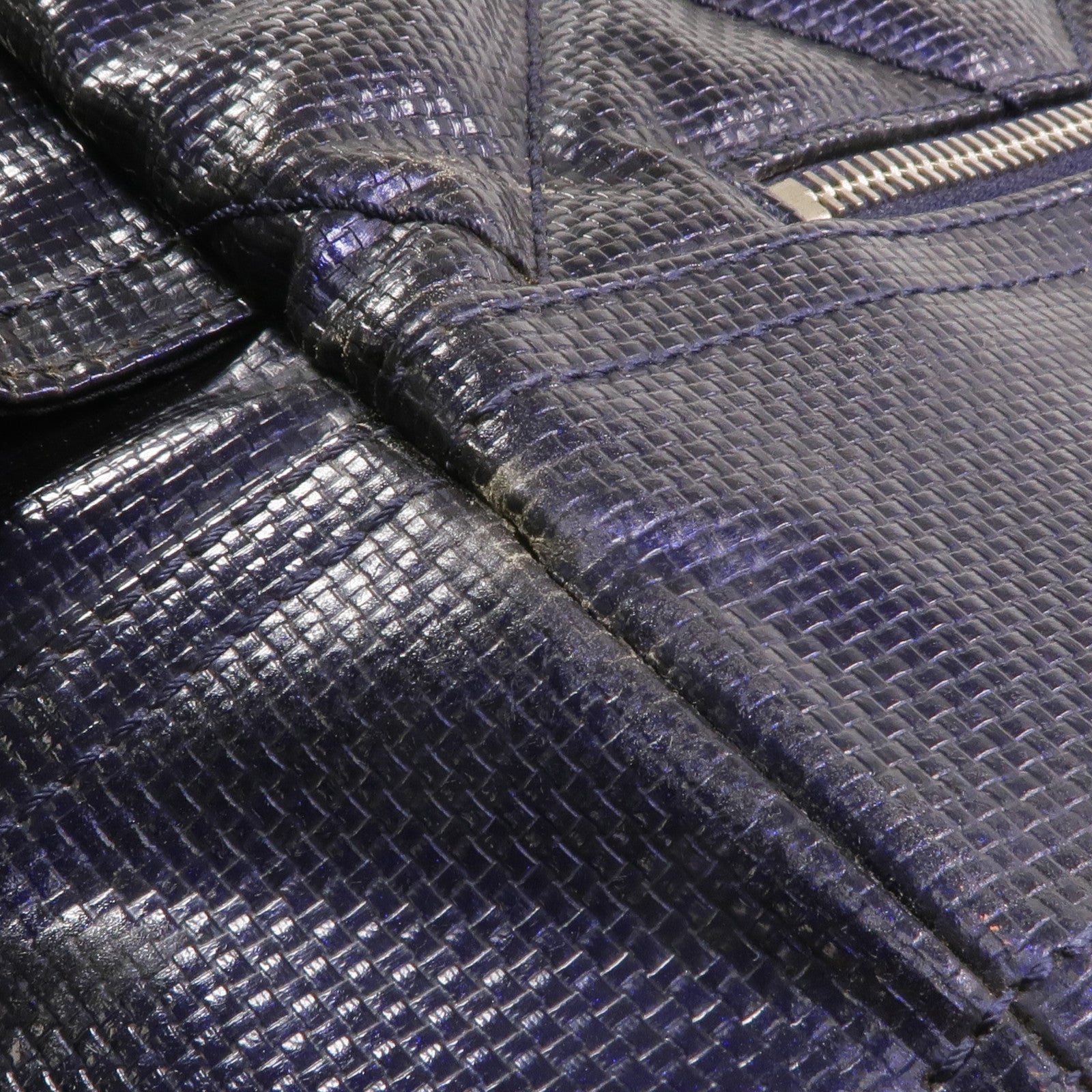 CHANEL 塗層帆布Paris Biarritz Tote Bag銀扣手挽袋