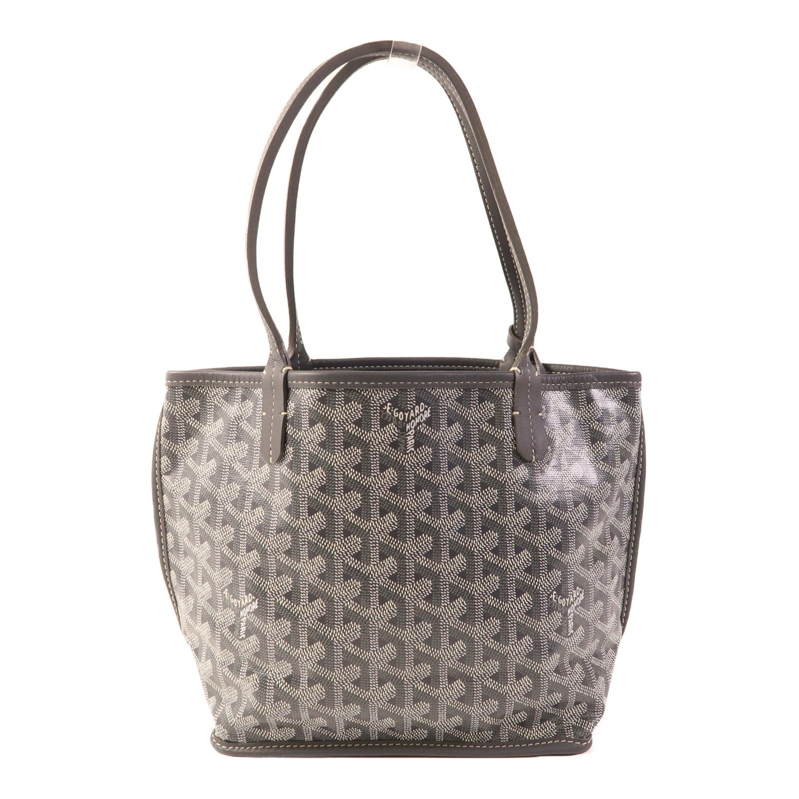 GOYARD 塗層帆布Mini Anjou Tote銀扣手挽袋
