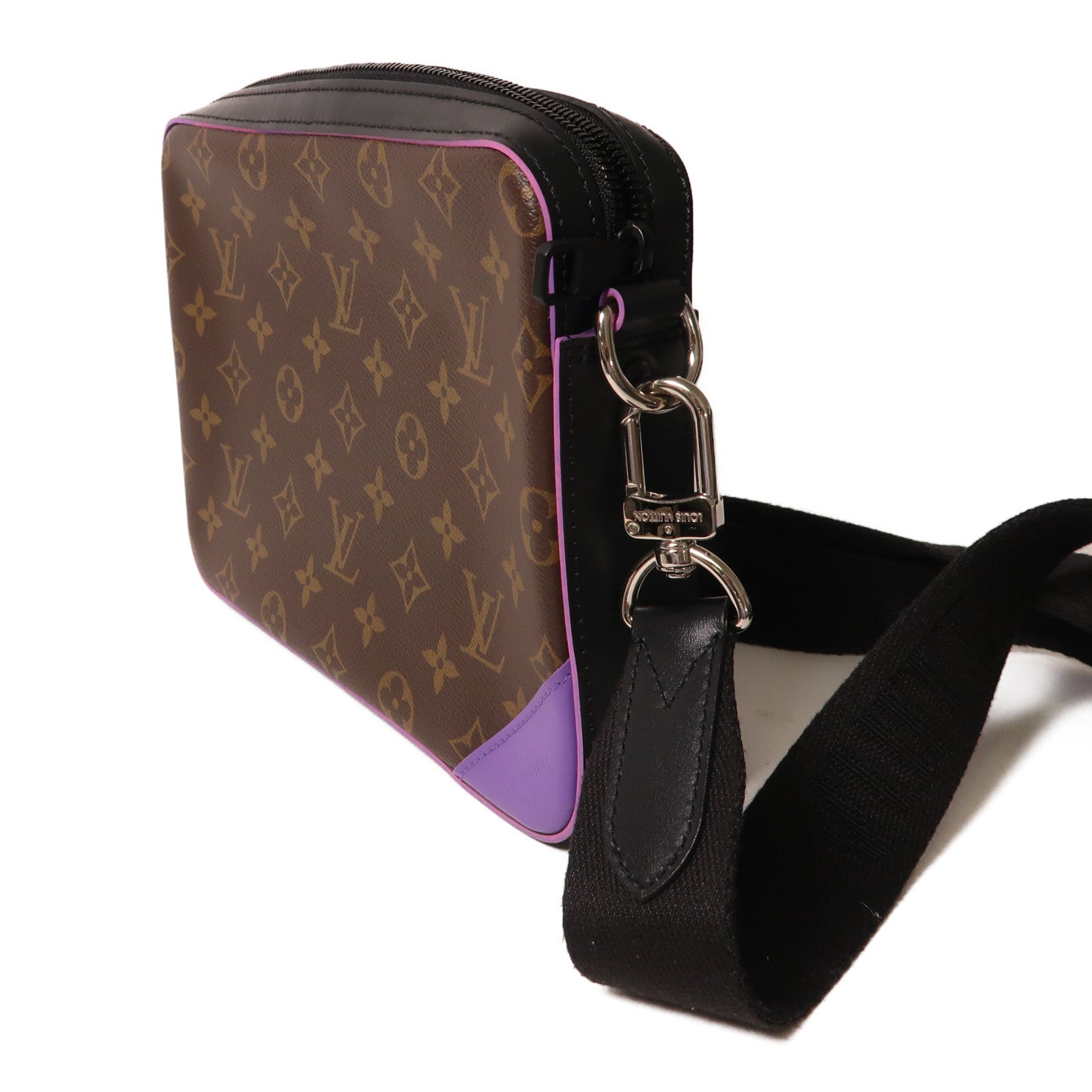LOUIS VUITTON Monogram Trio銀扣肩背袋