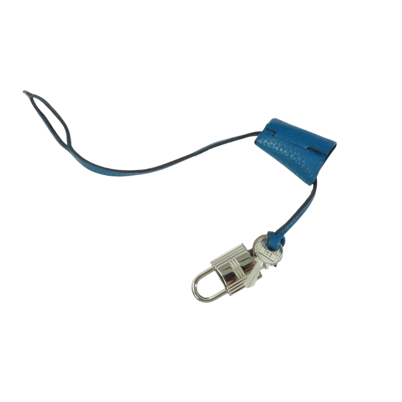 HERMES Clemence皮革Victoria銀扣手挽袋