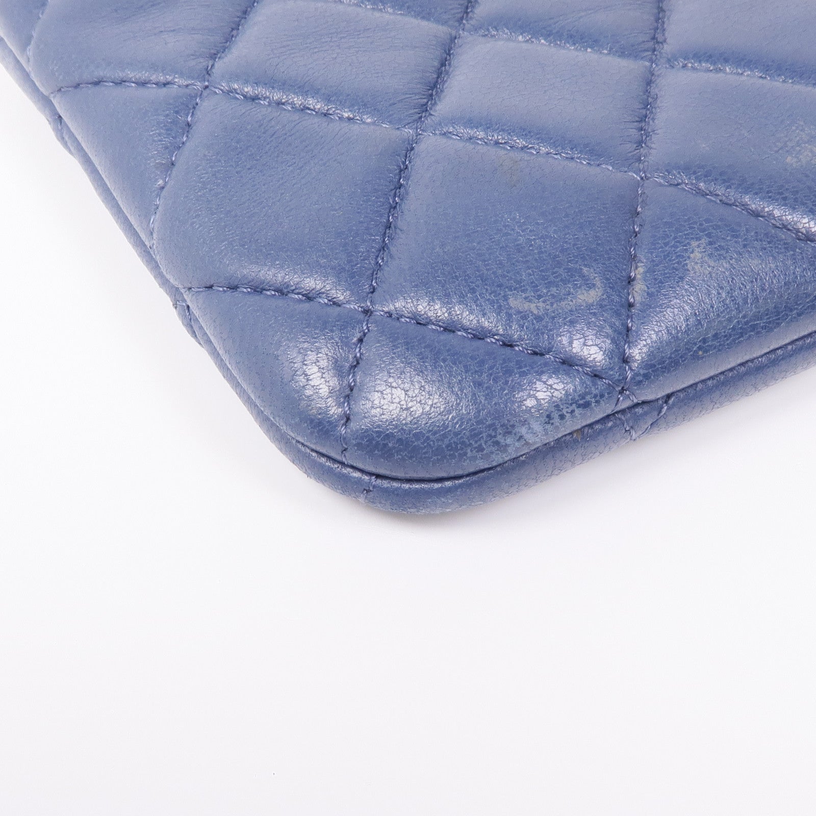 CHANEL 羊皮皮革Coin Purse銀扣零錢包