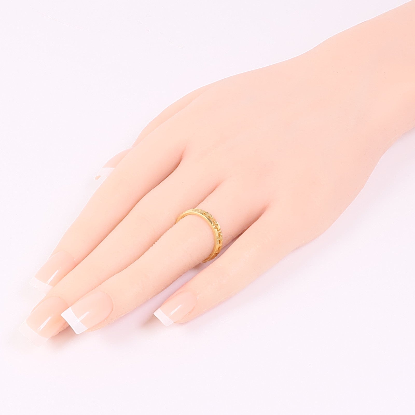 TIFFANY＆CO 18K黃金T True戒指US#6.25