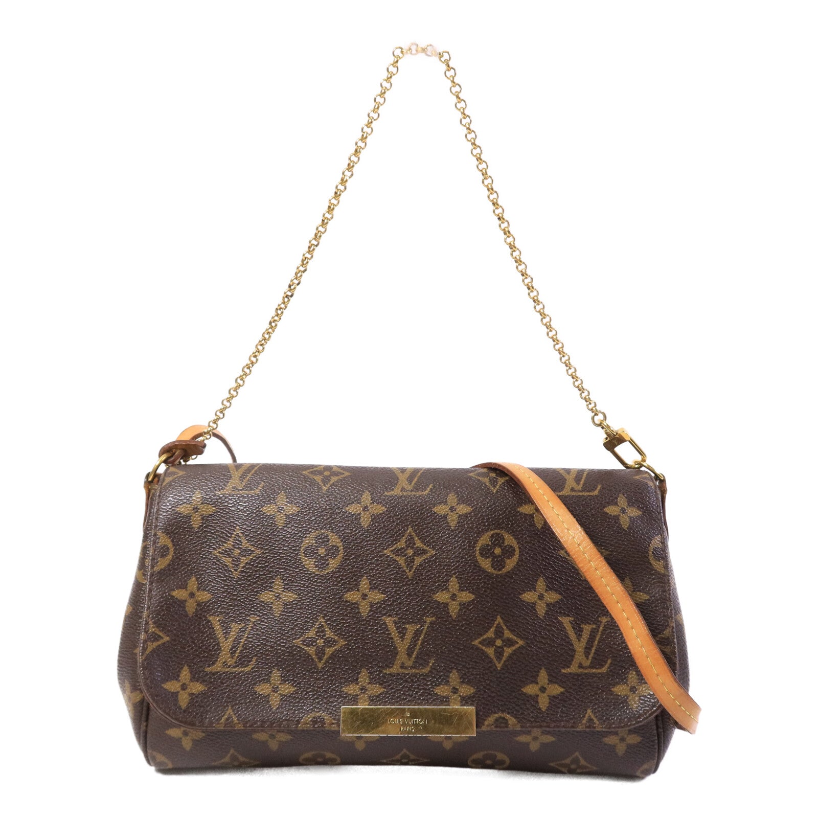 LOUIS VUITTON Monogram Favorite MM金扣手挽肩背兩用袋
