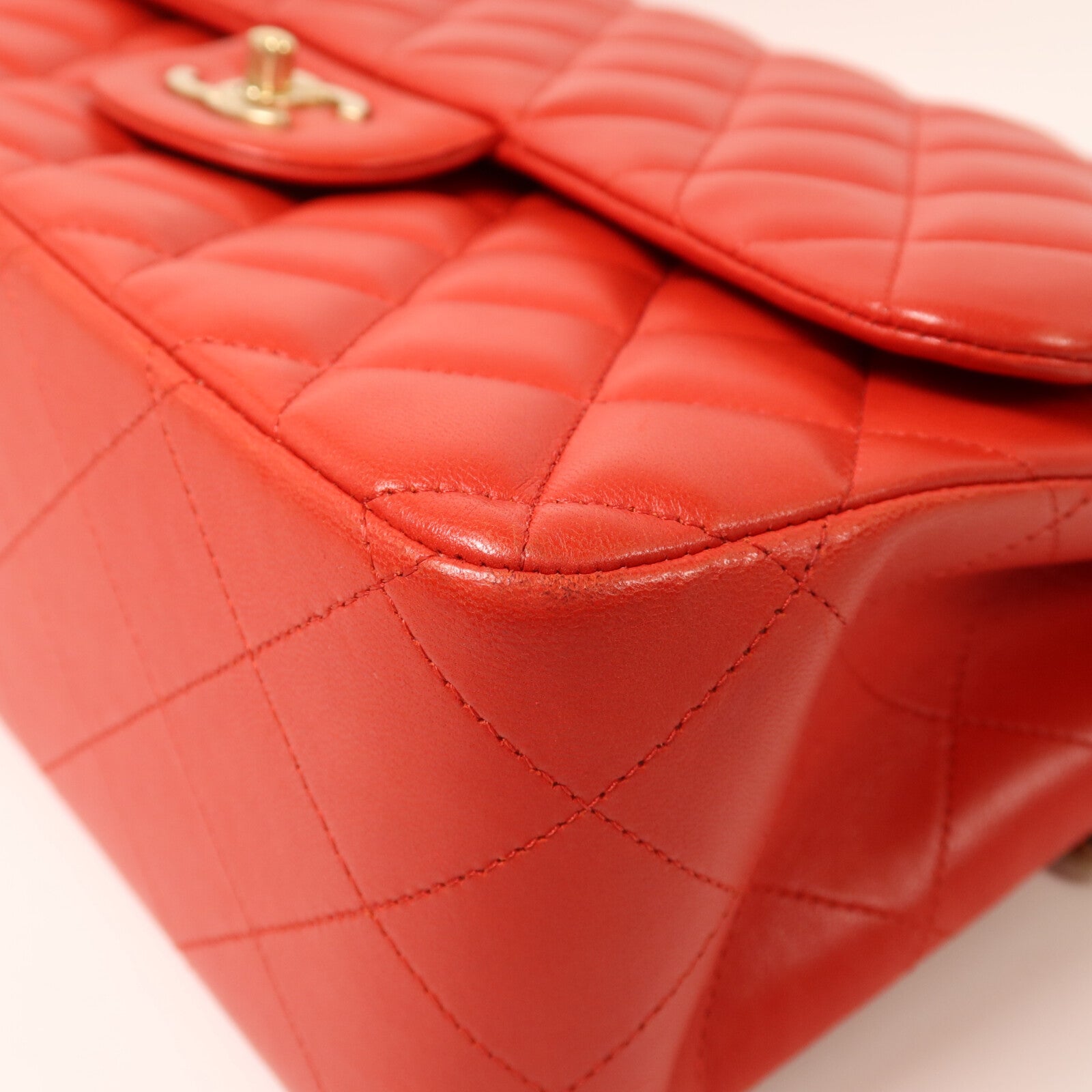 CHANEL 羊皮皮革Large Classic金扣鏈帶肩背袋