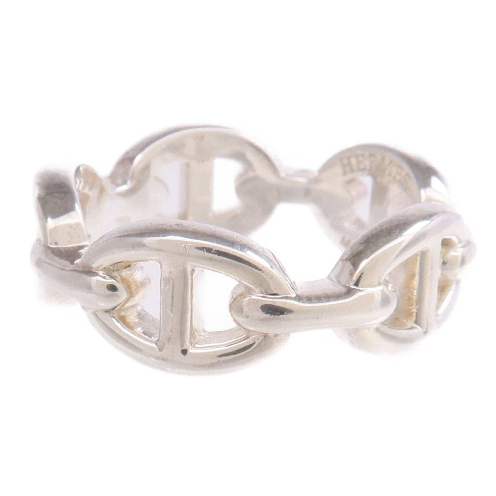 HERMES 925純銀Chaine d'ancre Ring戒指Hermes#54/US#6.5