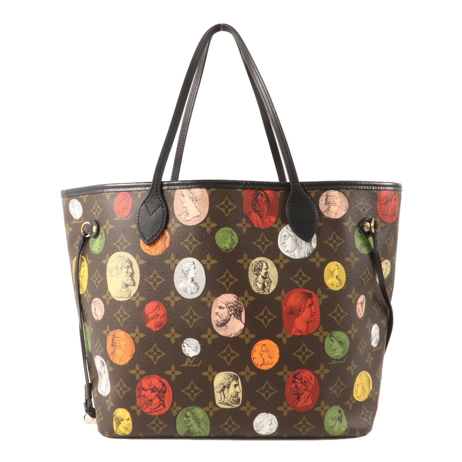 LOUIS VUITTON Monogram Cameo LV x Fornasetti Neverfull MM手挽袋