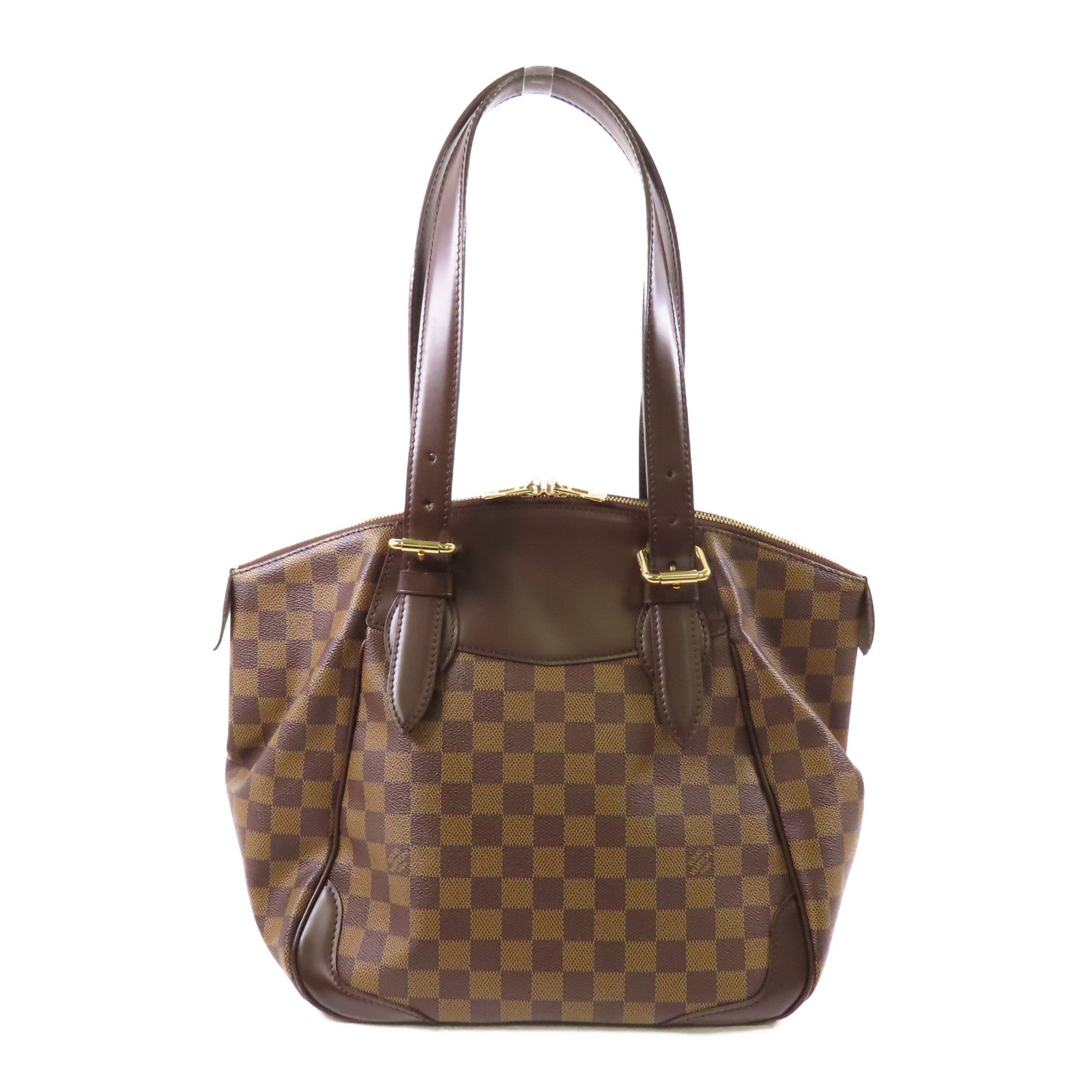 LOUIS VUITTON Damier Verona GM金扣肩背袋