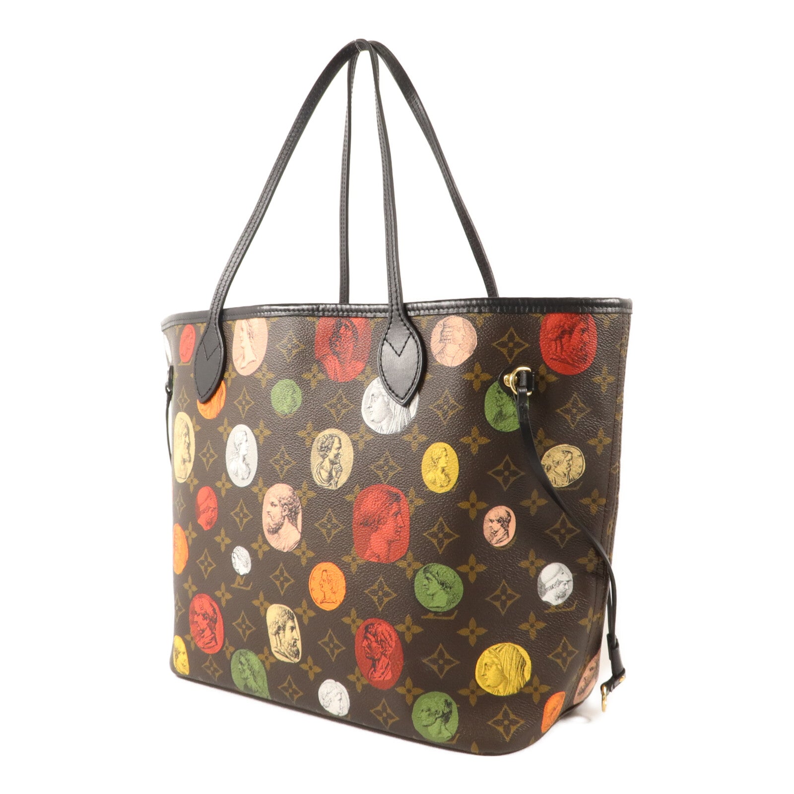 LOUIS VUITTON Monogram Cameo LV x Fornasetti Neverfull MM手挽袋