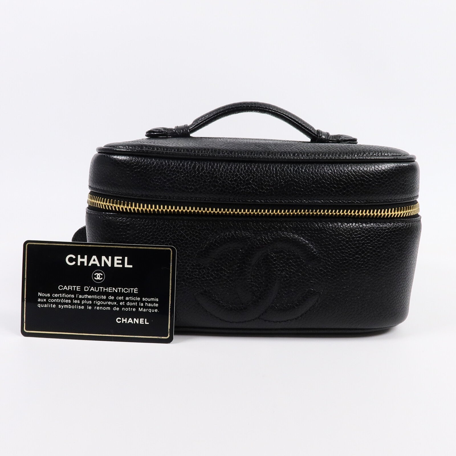 CHANEL 牛皮皮革Vintage Vanity Case手挽袋