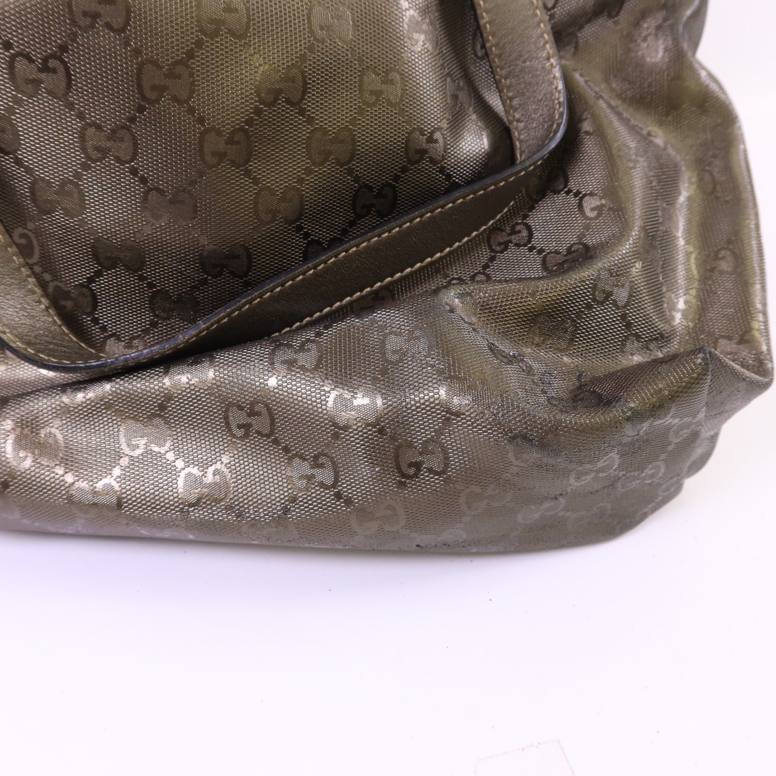 GUCCI 塗層帆布Shoulder Tote肩背袋/手挽袋