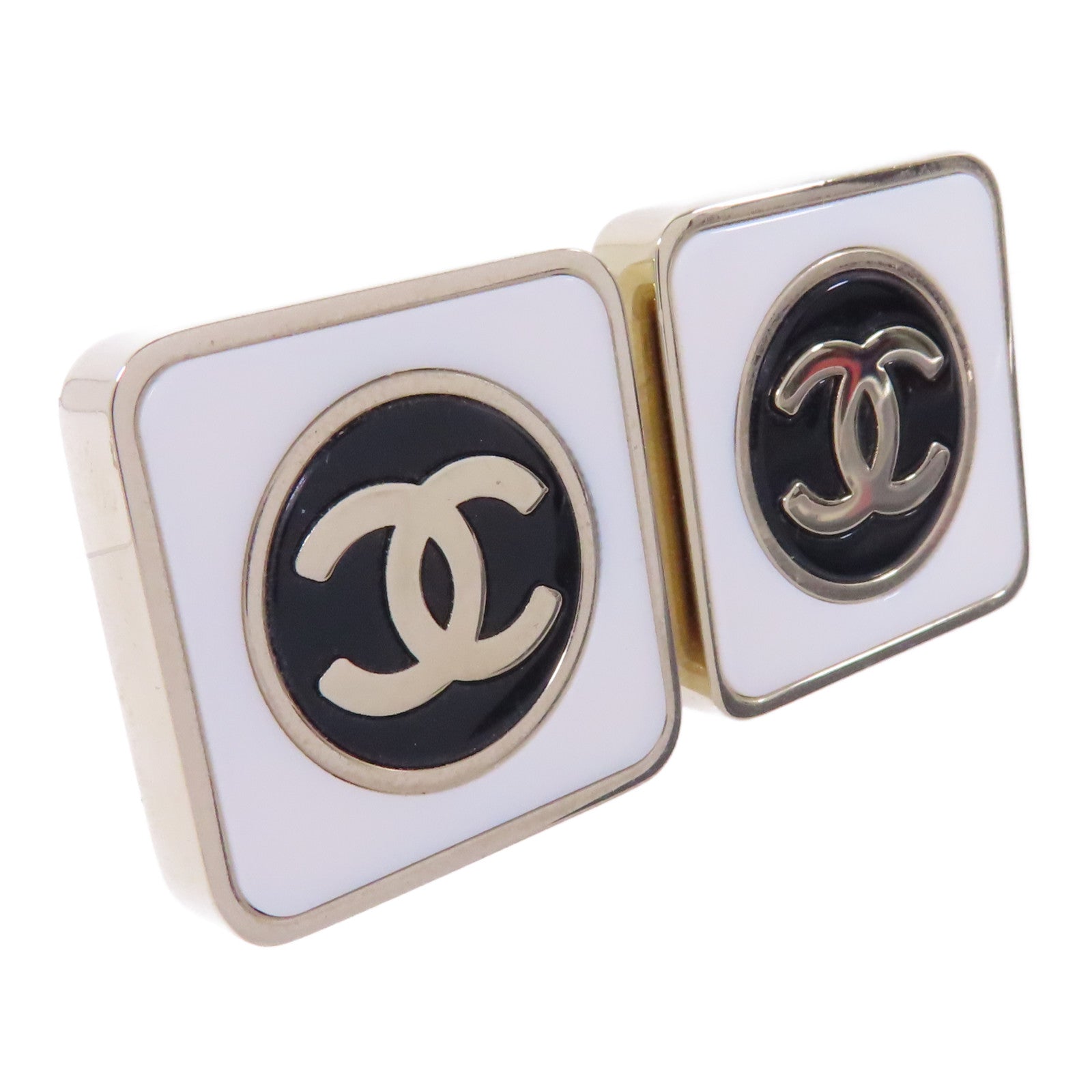 CHANEL 【激減優惠】金屬Earrings耳環金色/白色/黑色