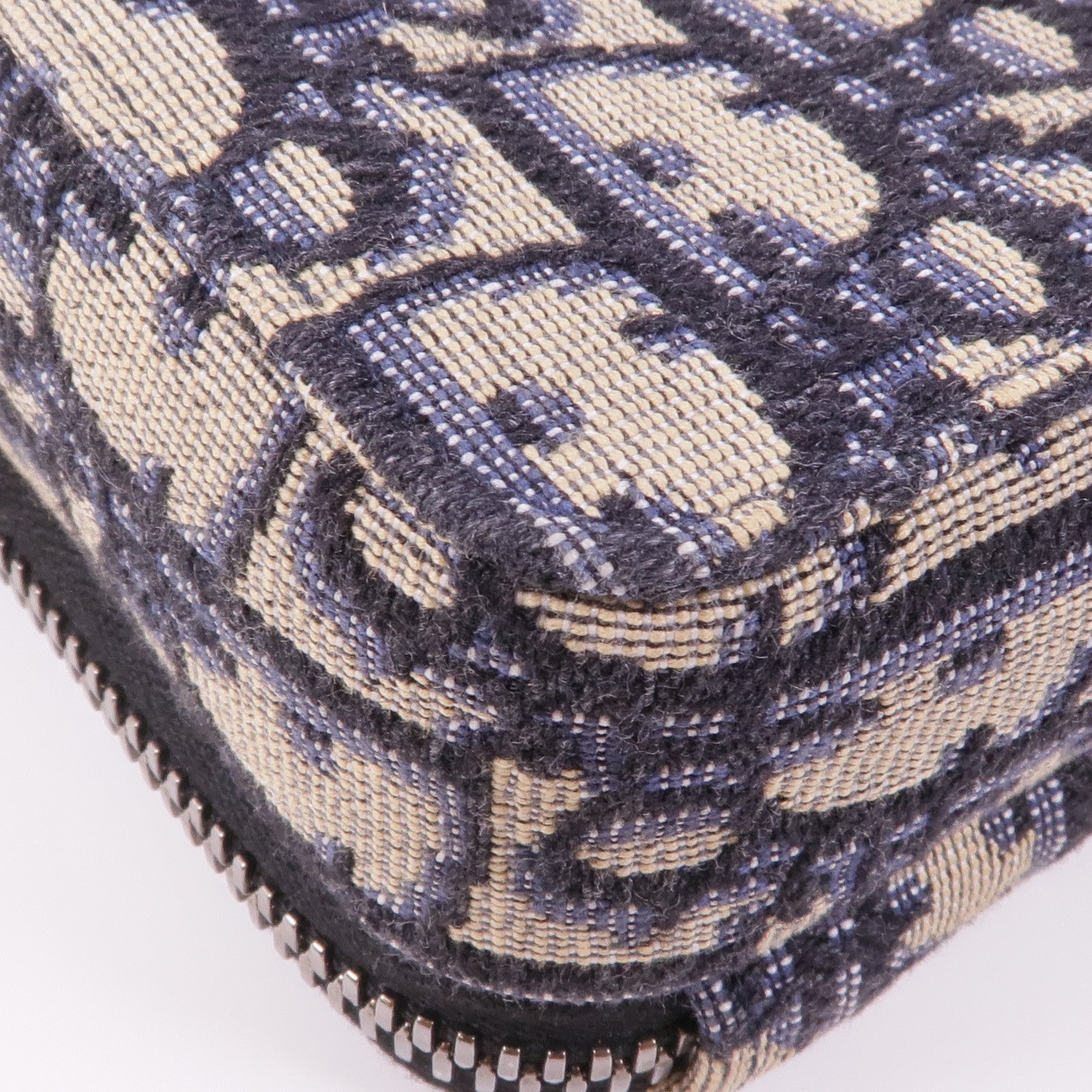 Dior 帆布Oblique銀扣肩背袋