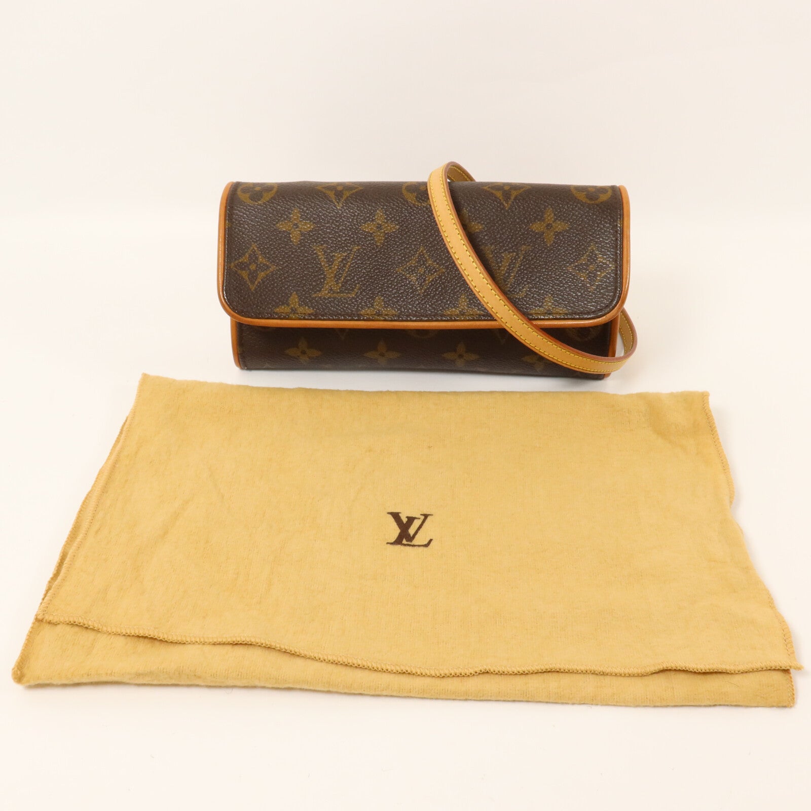 LOUIS VUITTON Monogram Pochette Twin PM肩背袋