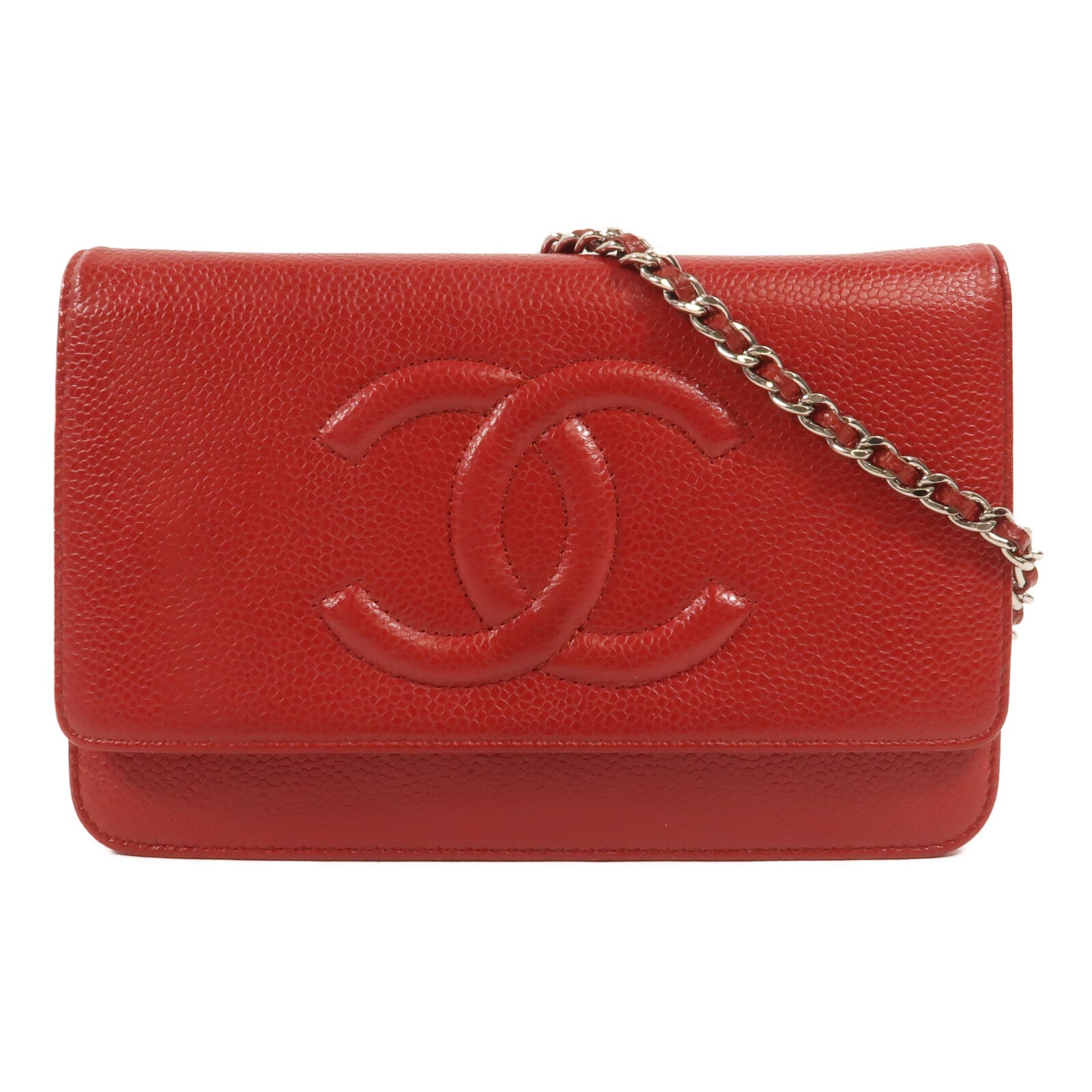 CHANEL 牛皮皮革Timeless Wallet On Chain鏈帶肩背袋