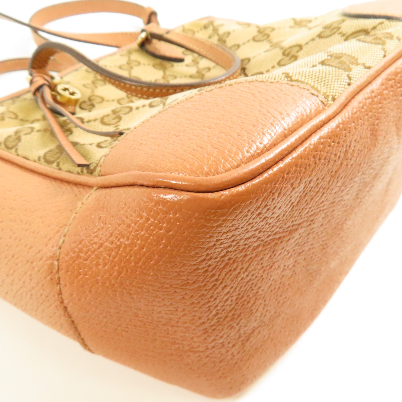 GUCCI 帆布Shoulder Tote金扣手挽肩背兩用袋