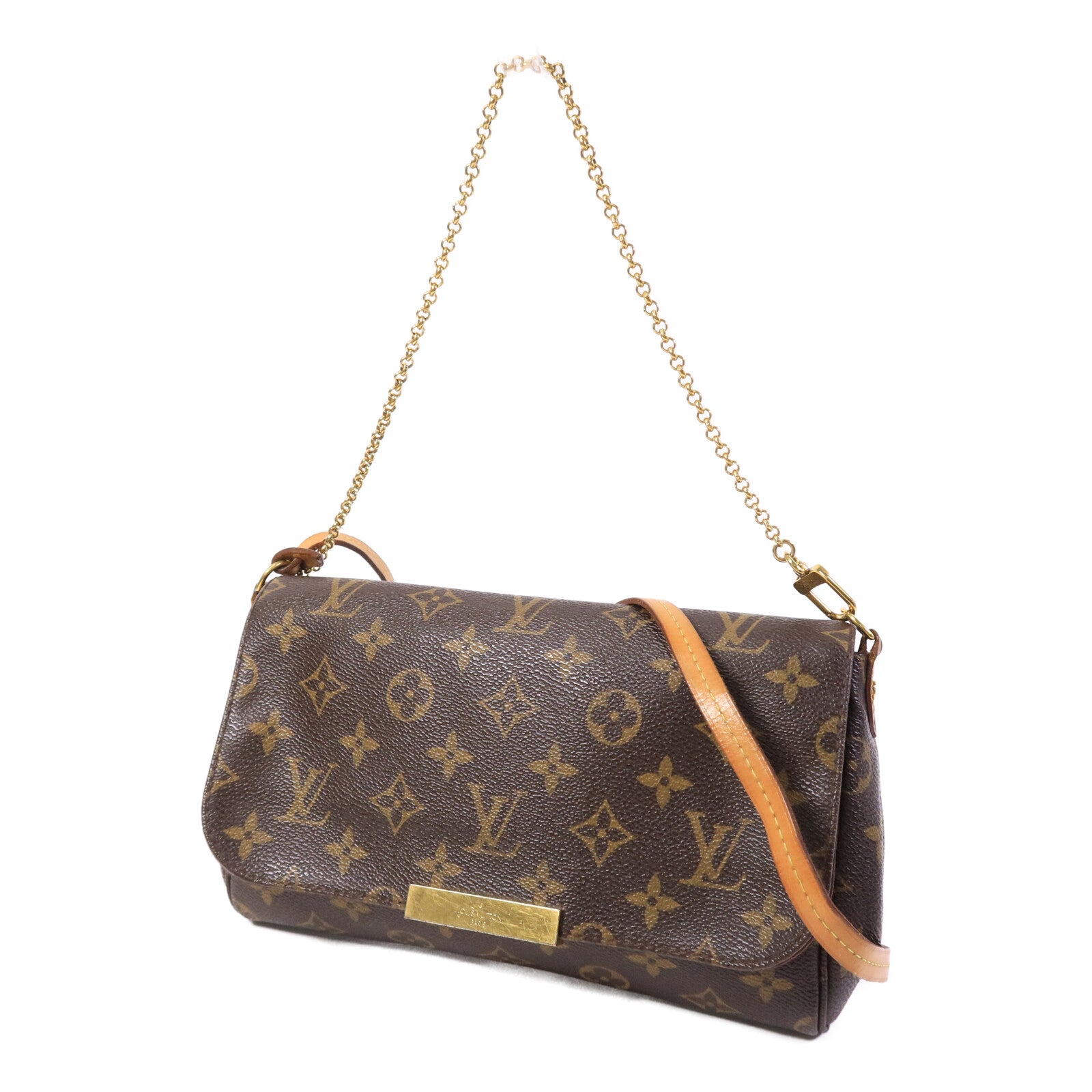 LOUIS VUITTON Monogram Favorite MM金扣手挽肩背兩用袋