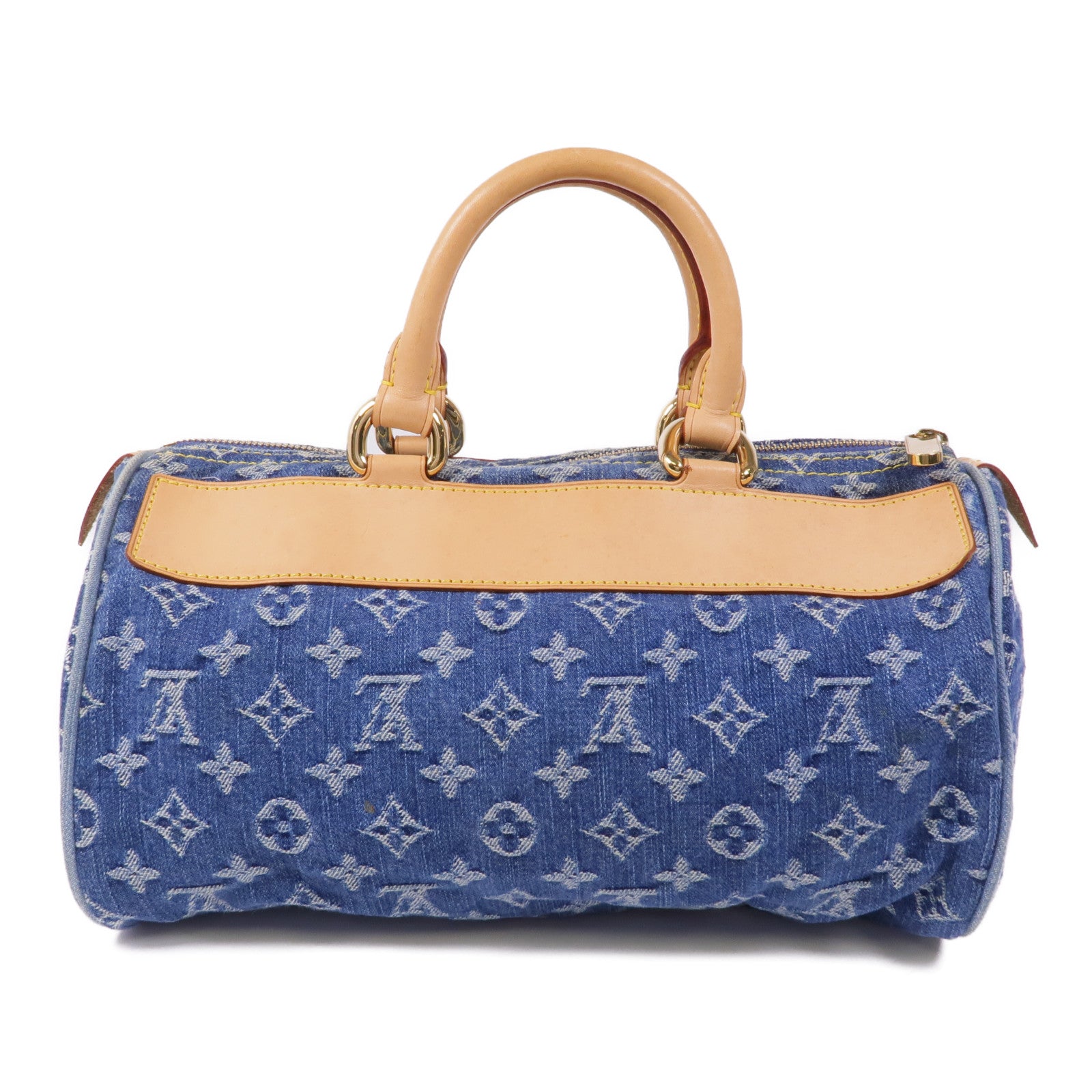 LOUIS VUITTON Monogram Denim Neo Speedy金扣手挽袋