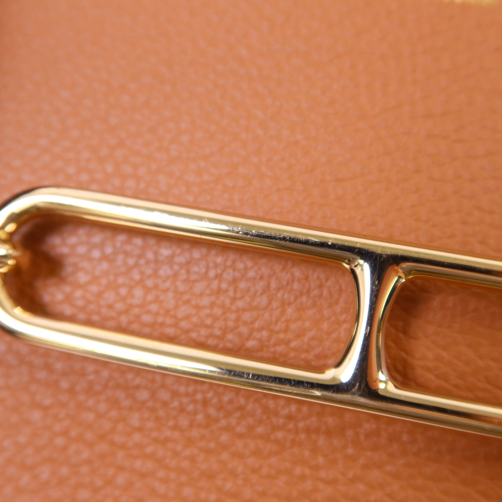 HERMES Evercolor皮革Roulis Slim金扣錢包Gold