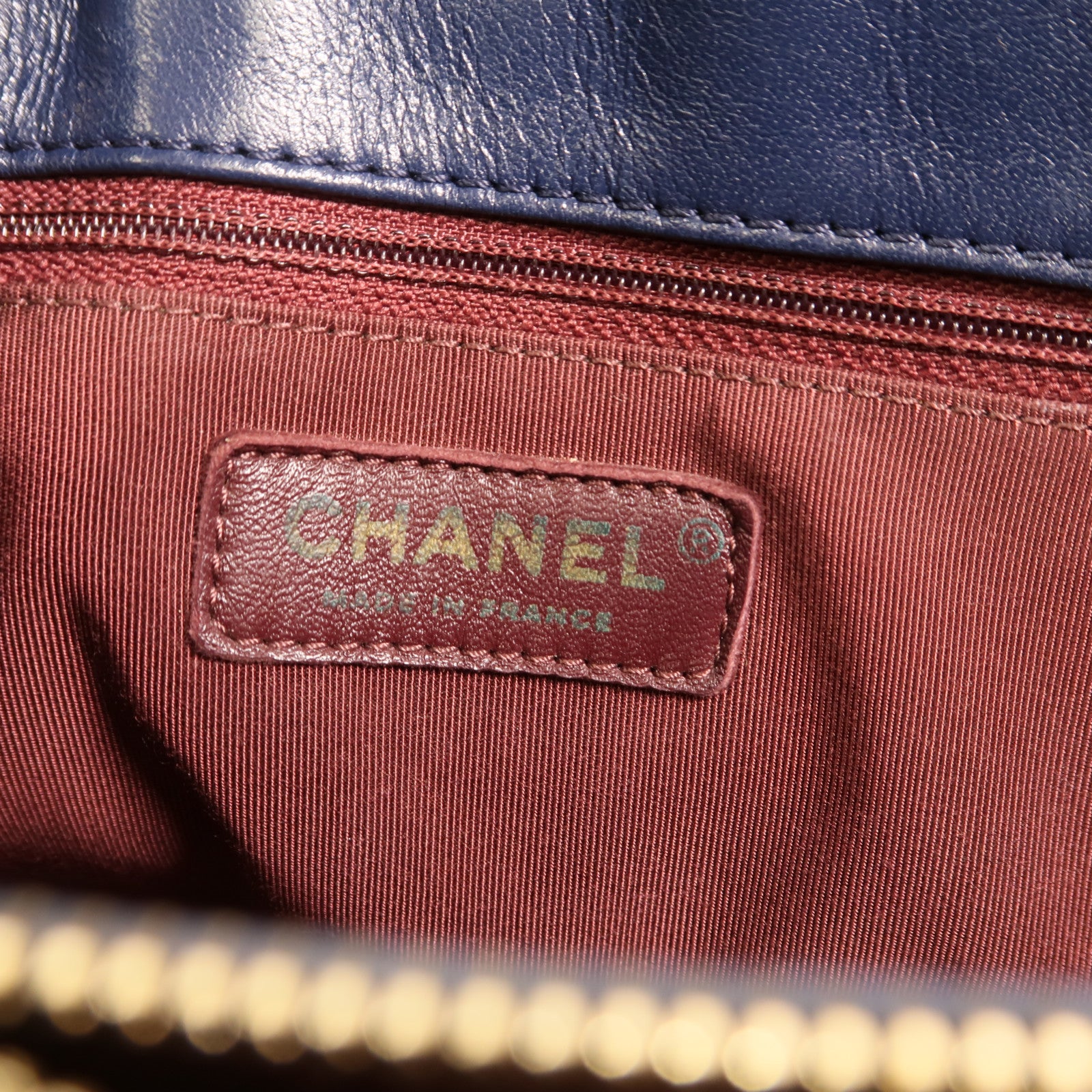 CHANEL 牛皮皮革Mademoiselle Vintage Tote金扣鏈帶肩背袋
