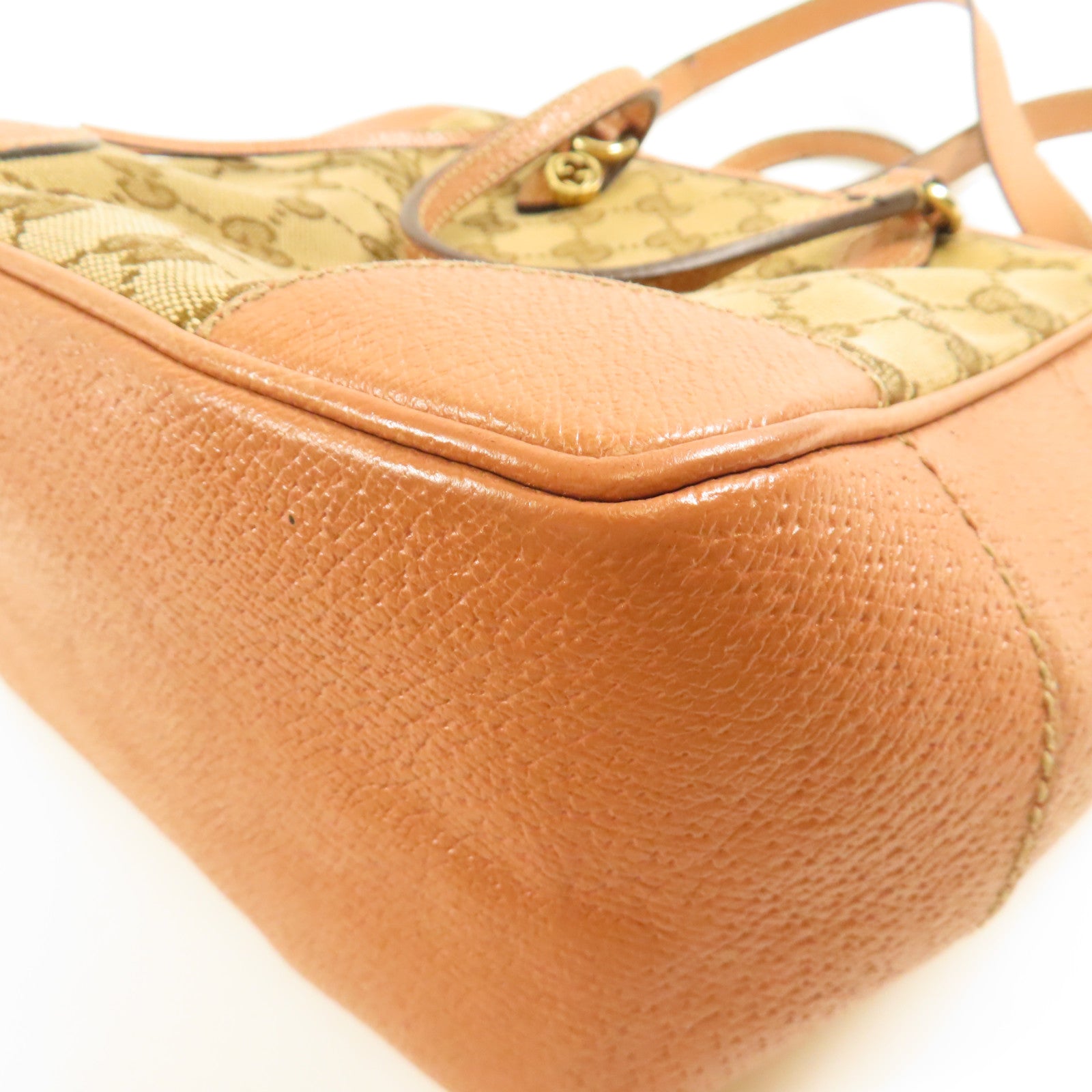 GUCCI 帆布Shoulder Tote金扣手挽肩背兩用袋