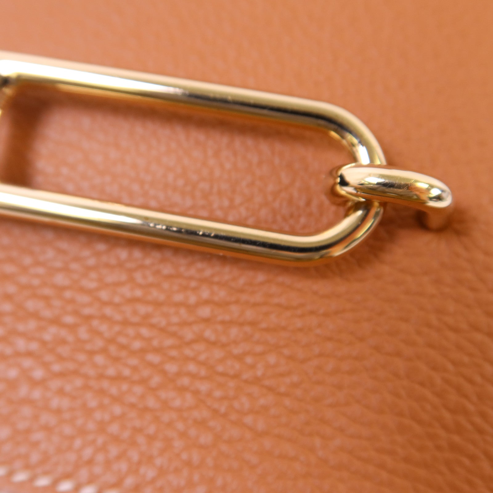 HERMES Evercolor皮革Roulis Slim金扣錢包Gold