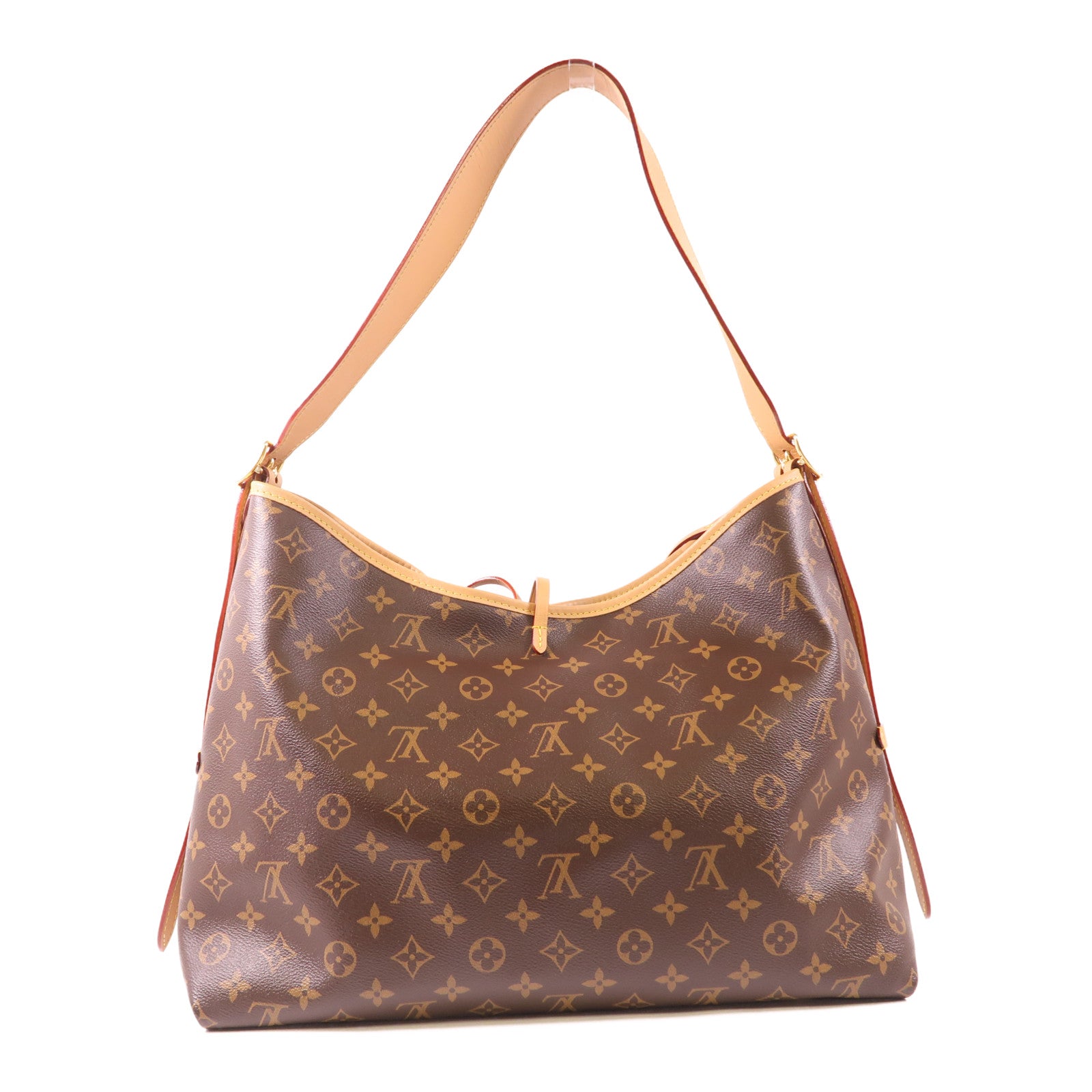 LOUIS VUITTON Monogram Carry All MM金扣肩背袋