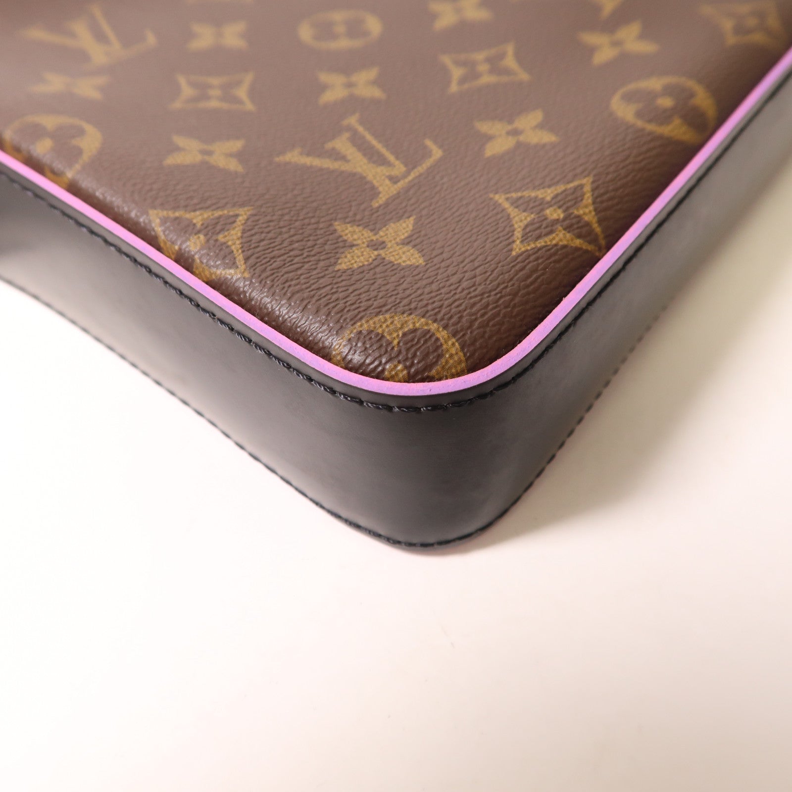 LOUIS VUITTON Monogram Trio銀扣肩背袋