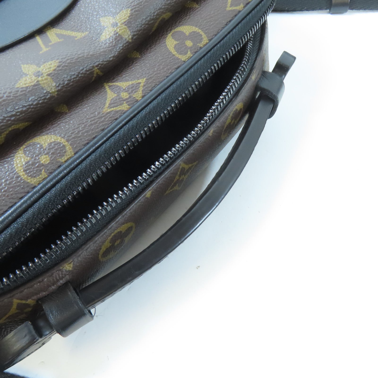 LOUIS VUITTON Monogram Slock Messenger黑扣手挽肩背兩用袋啡色