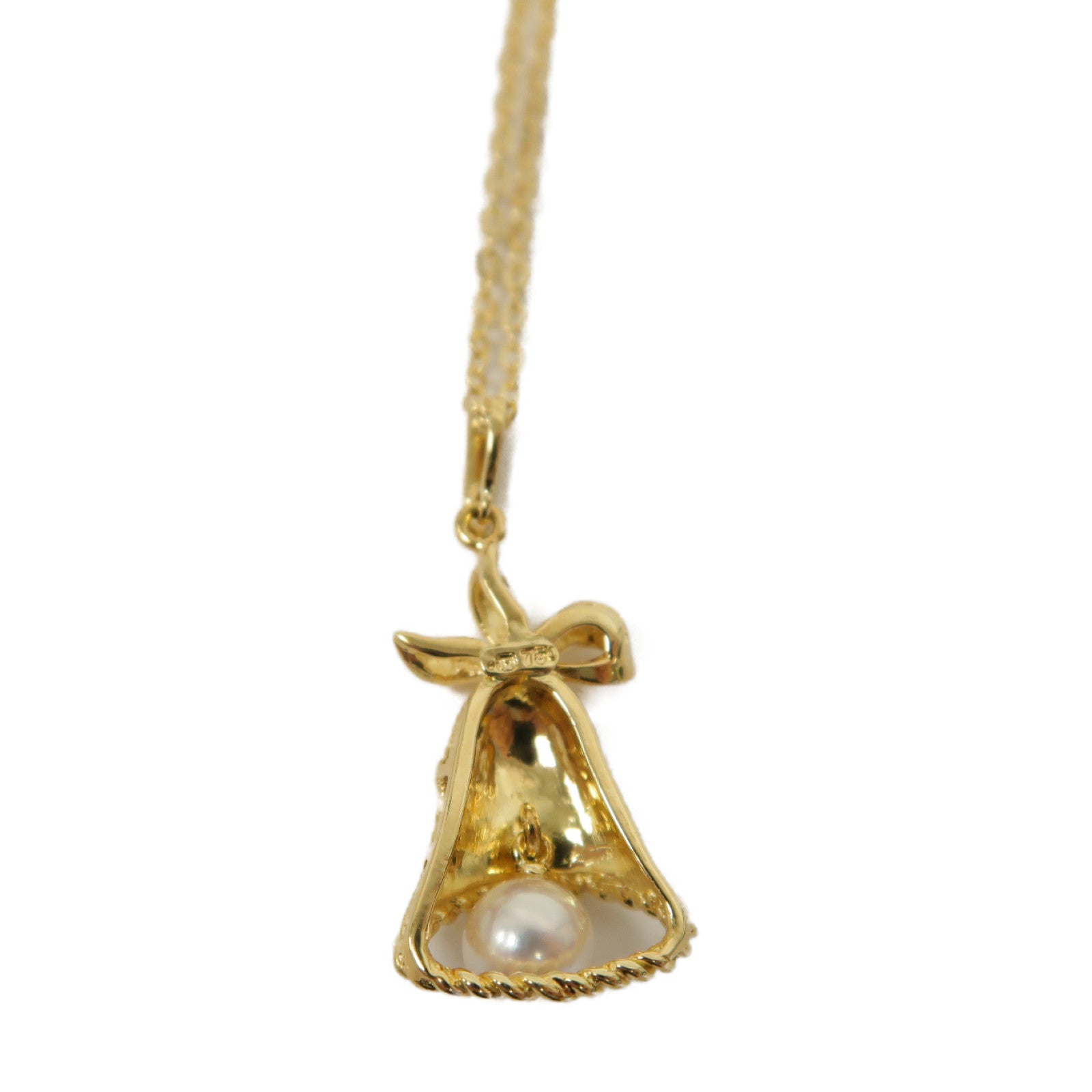 MIKIMOTO 珍珠/18K黃金Necklace項鍊金色