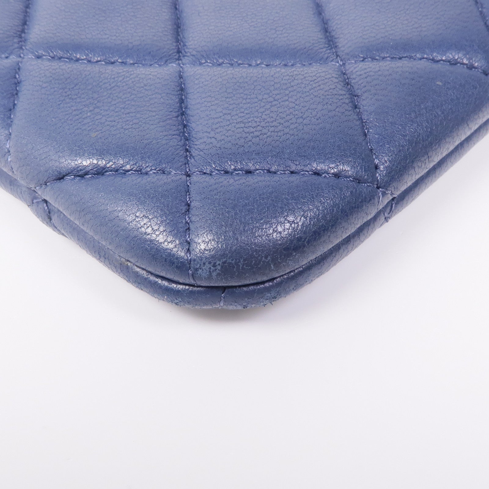 CHANEL 羊皮皮革Coin Purse銀扣零錢包