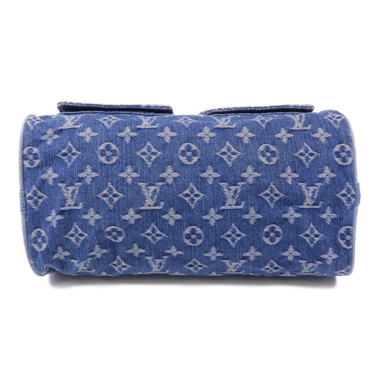 LOUIS VUITTON Monogram Denim Neo Speedy金扣手挽袋