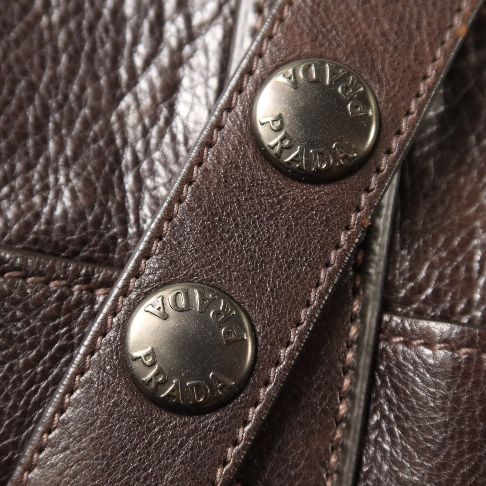 PRADA Cervo皮革Messenger Bag肩背袋