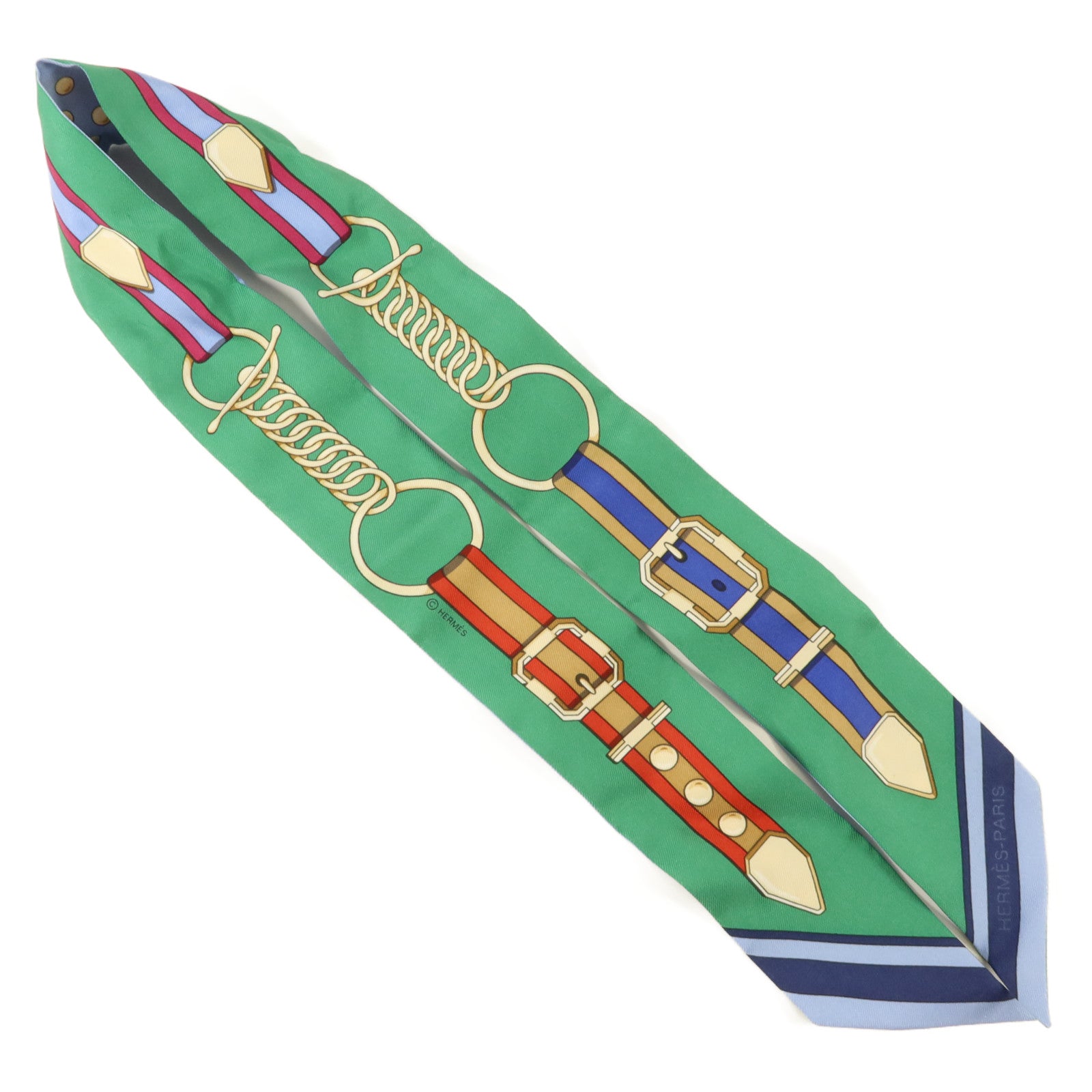 HERMES 絲質Twilly絲巾