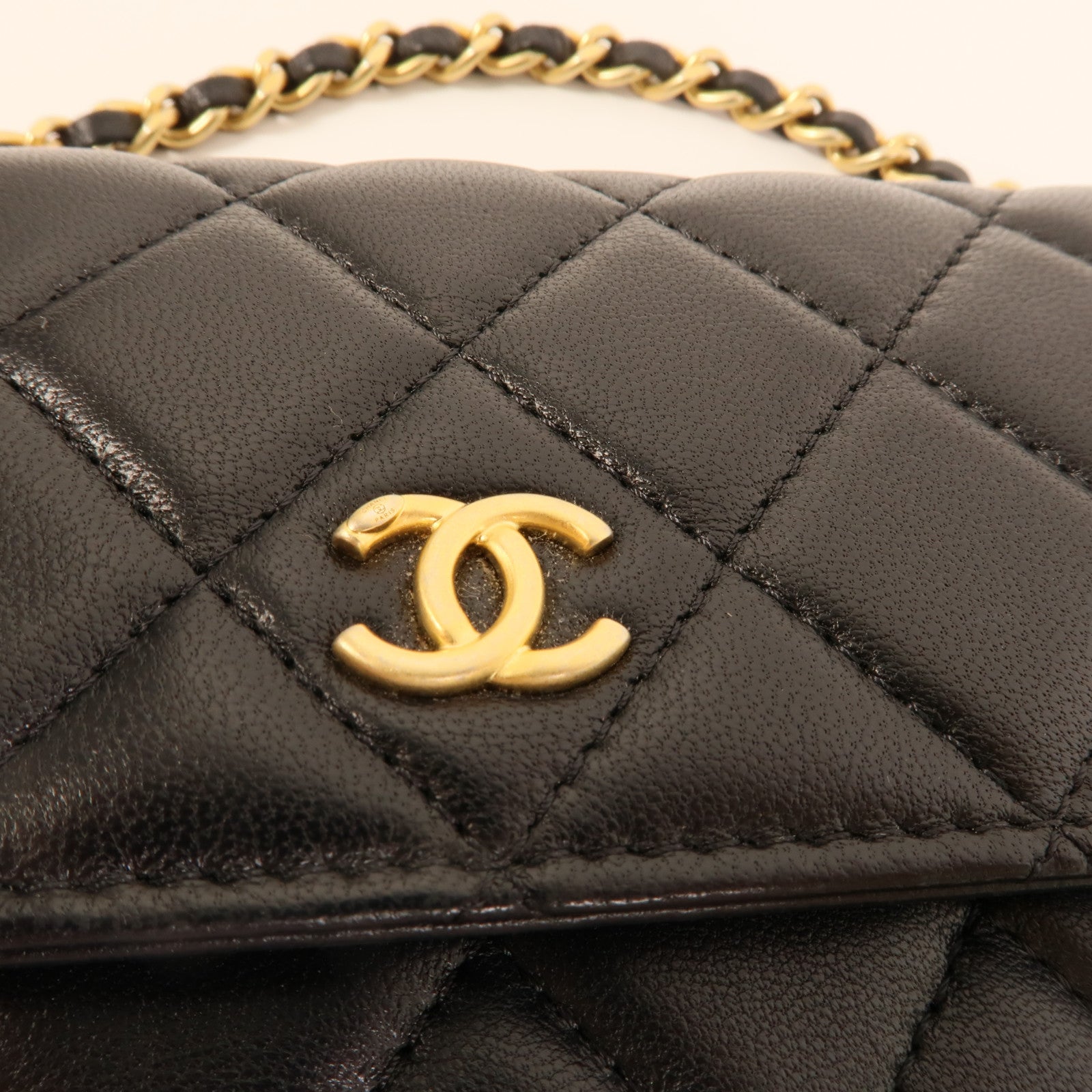 CHANEL 羊皮皮革Phone Bag肩背袋