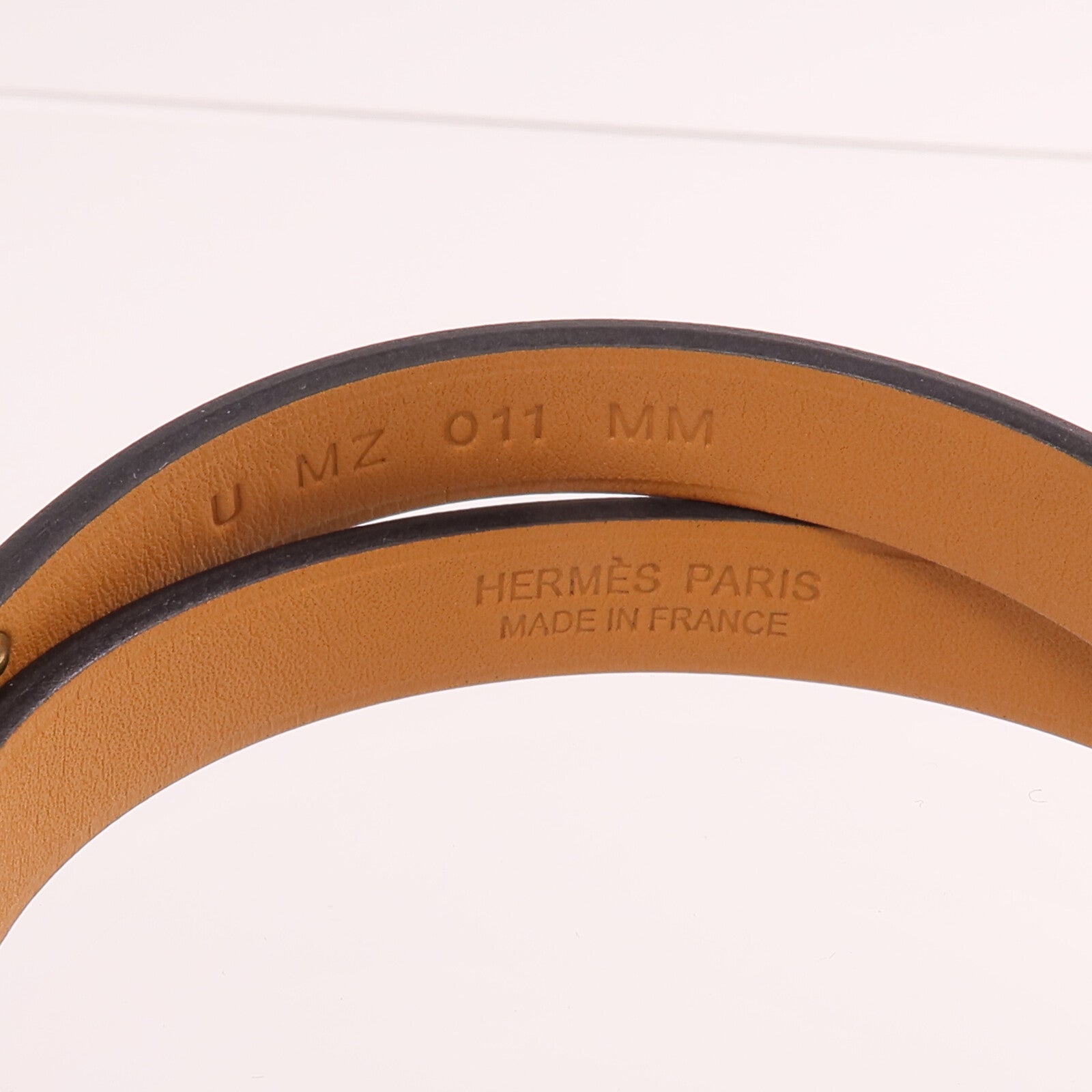 HERMES 【激減優惠】Swift皮革Mini Kelly Double Tour Bracelet金扣手帶