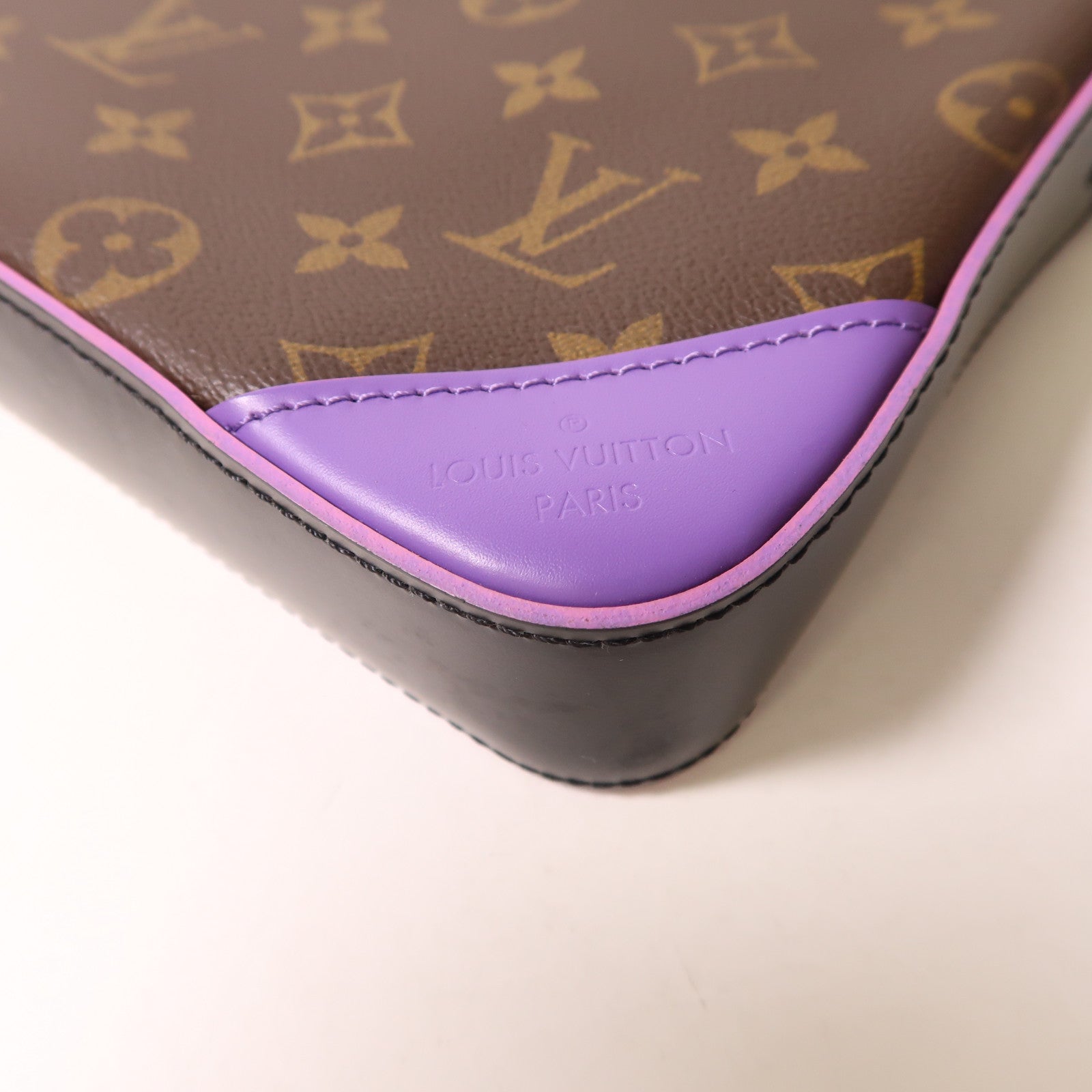 LOUIS VUITTON Monogram Trio銀扣肩背袋