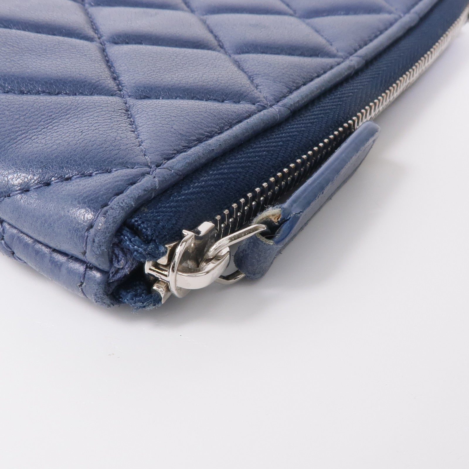 CHANEL 羊皮皮革Coin Purse銀扣零錢包