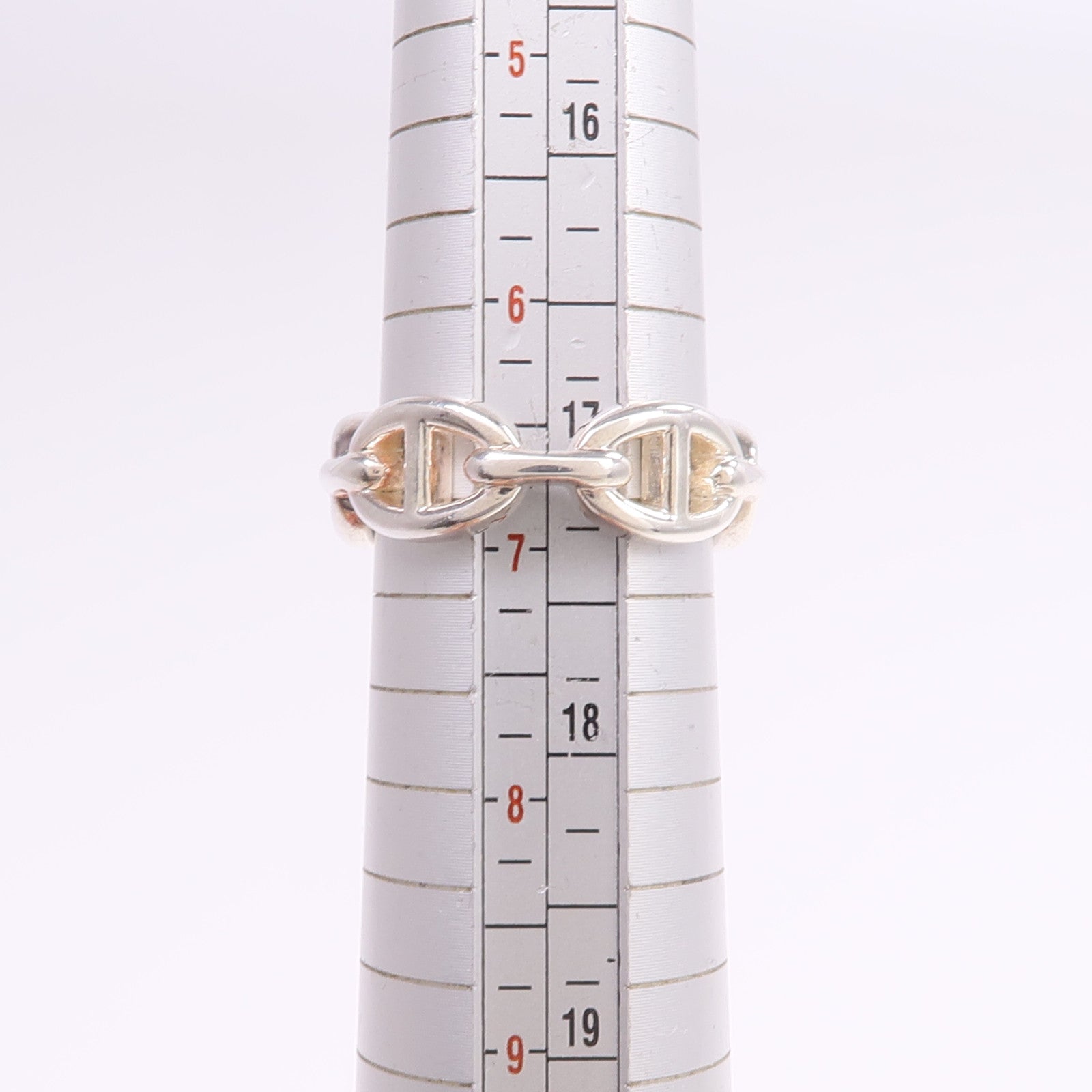 HERMES 925純銀Chaine d'ancre Ring戒指Hermes#54/US#6.5