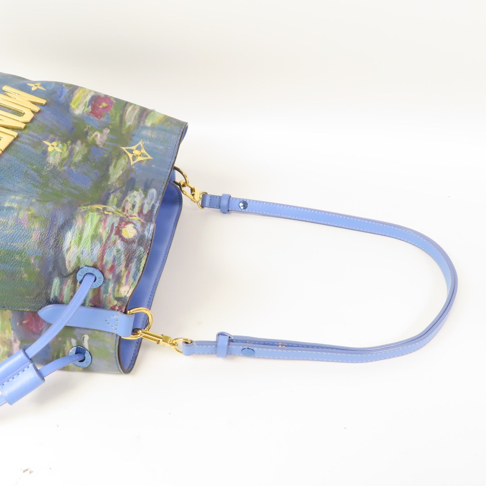 LOUIS VUITTON Masters Collection Neo Noe MM Monet肩背袋藍色